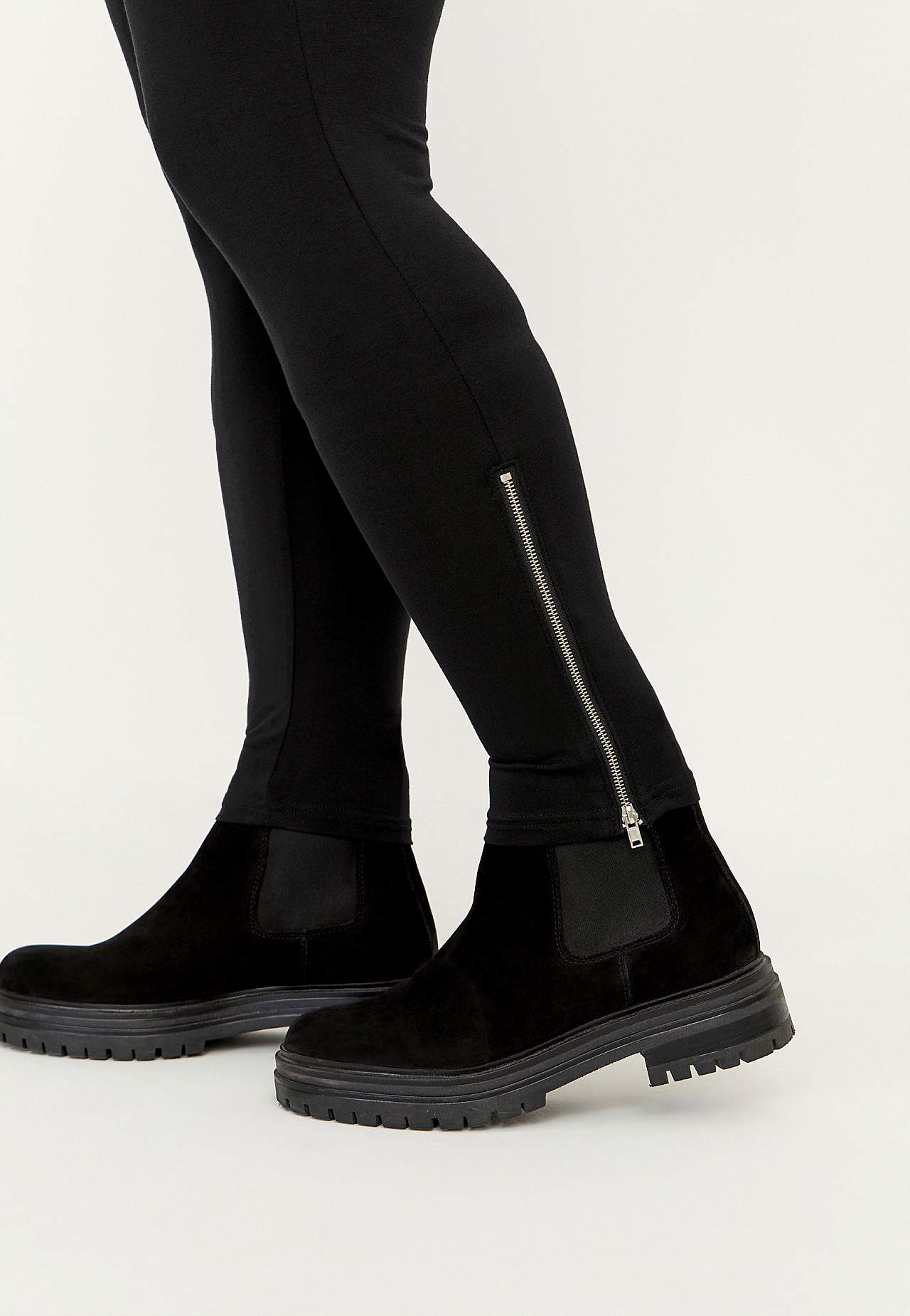 Leggings med lynlåse