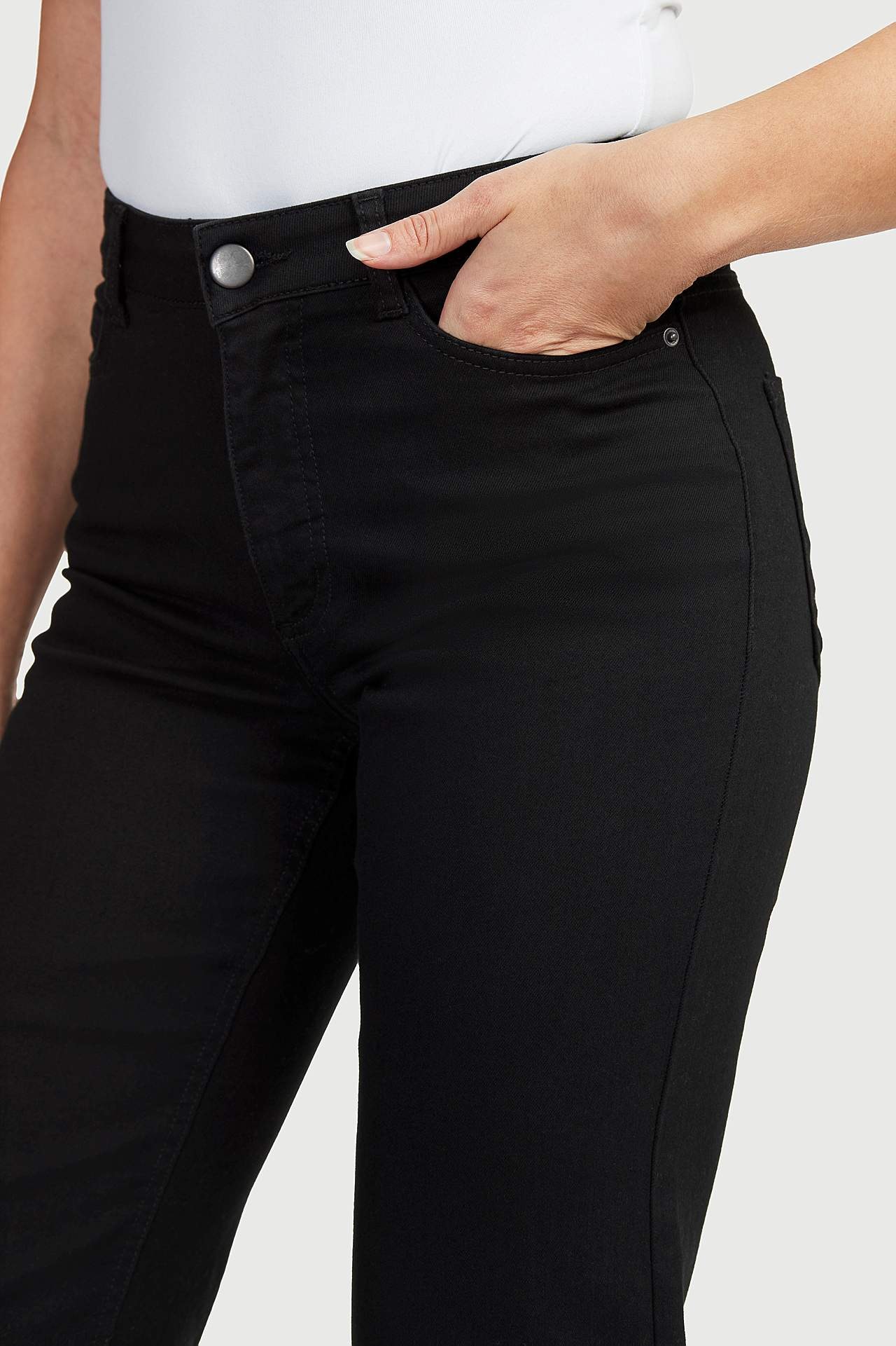Ankellange stretchjeans