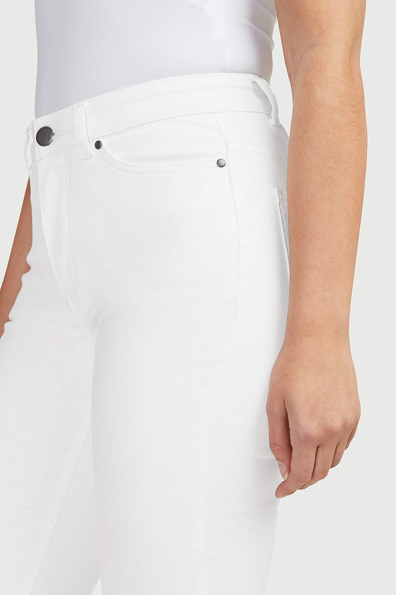 Lige jeans med design med fem lommer Linnea