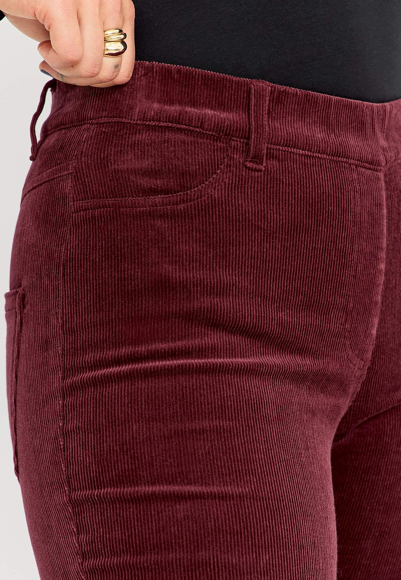 Treggings i kraftig fløjl