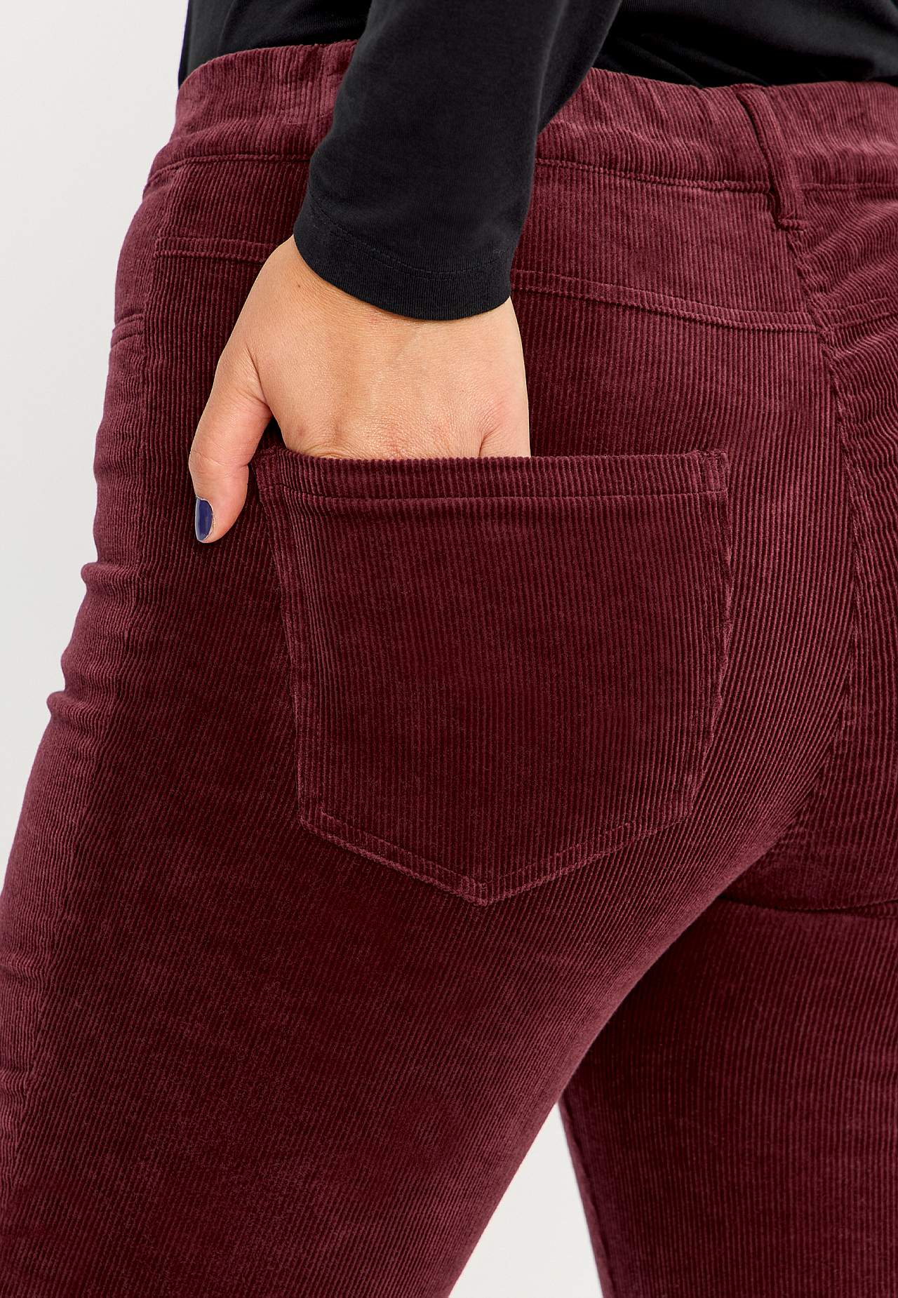 Treggings i kraftig fløjl