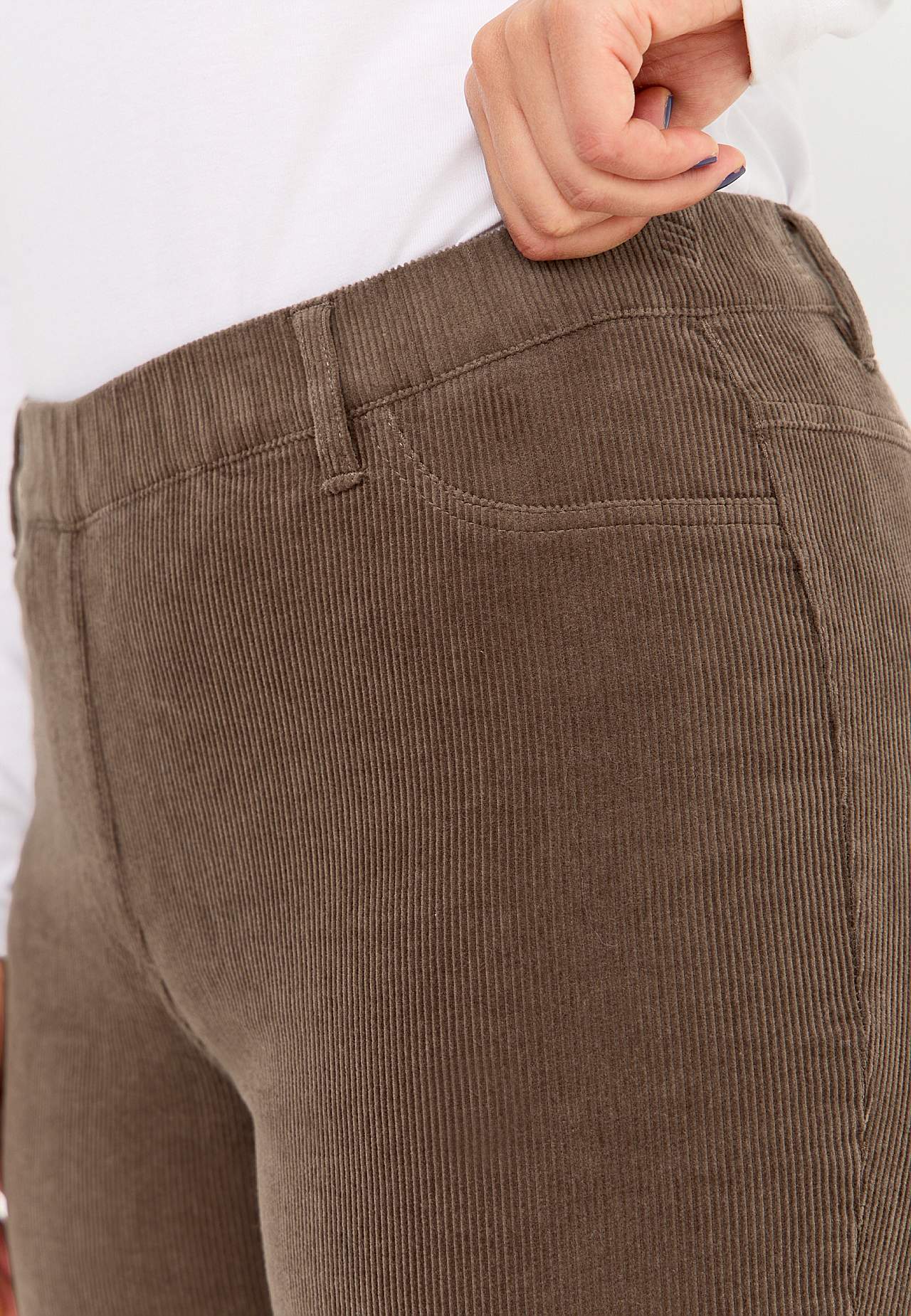 Treggings i kraftig fløjl