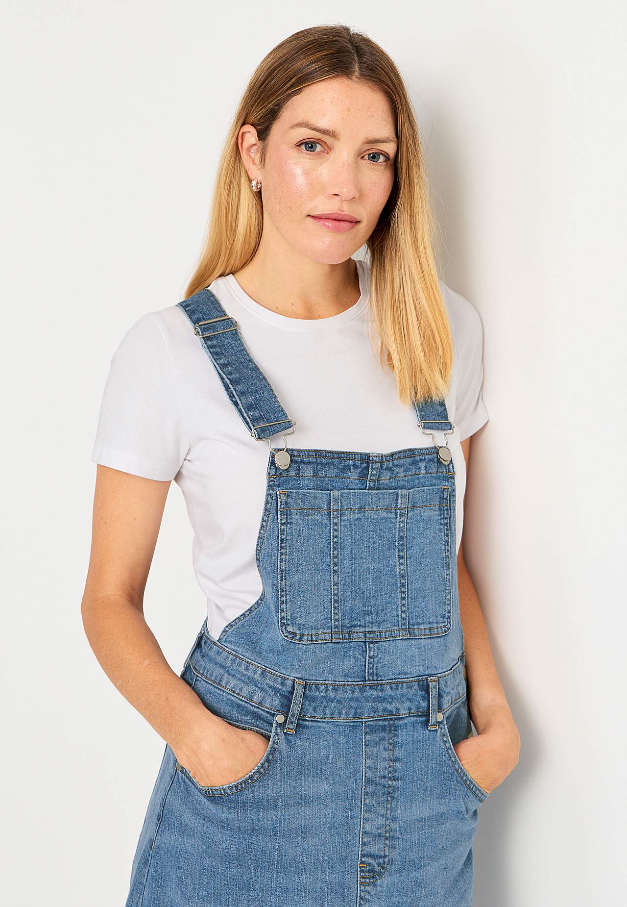 Smækkjole i denim