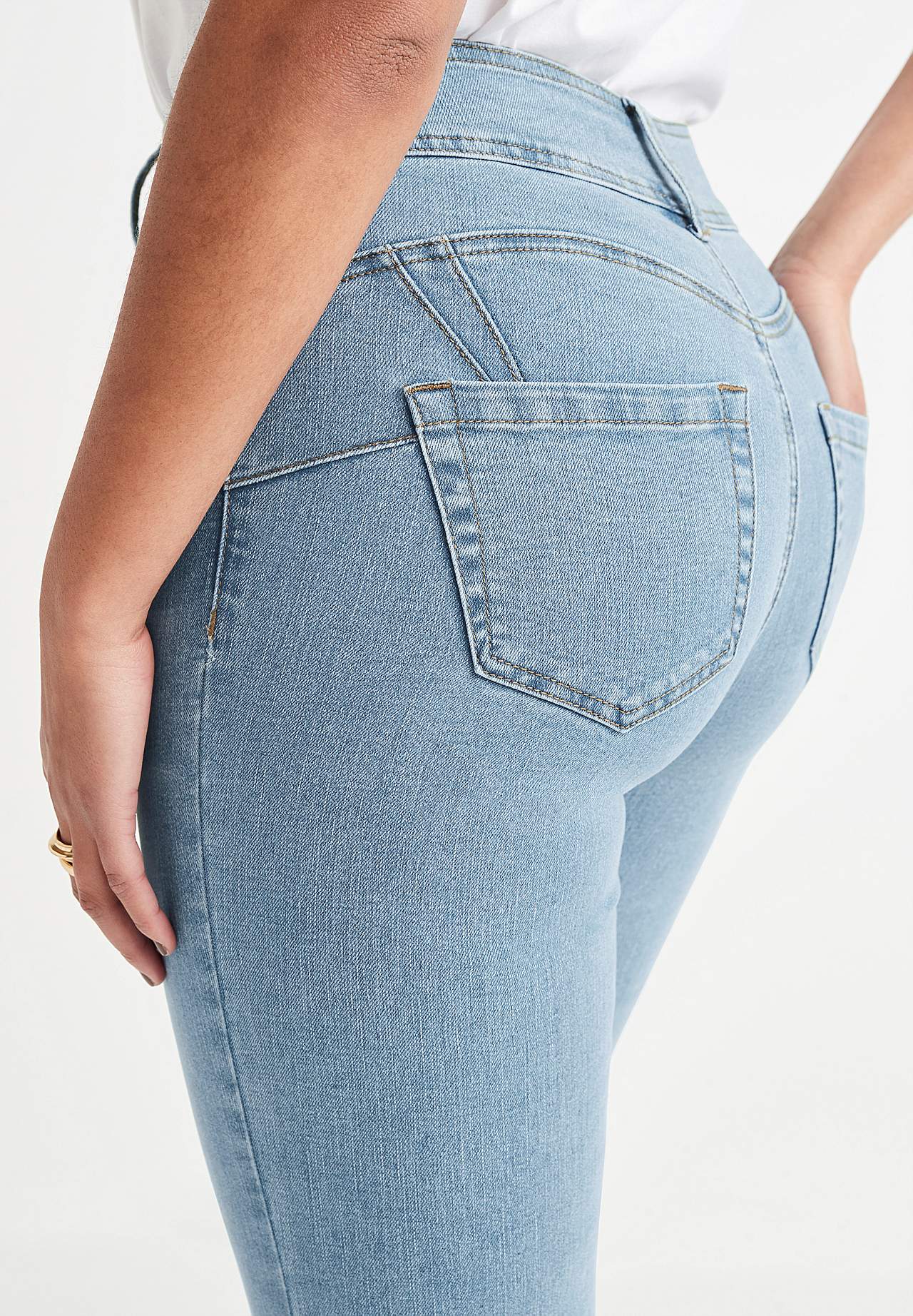 Shaping-jeans med stræk