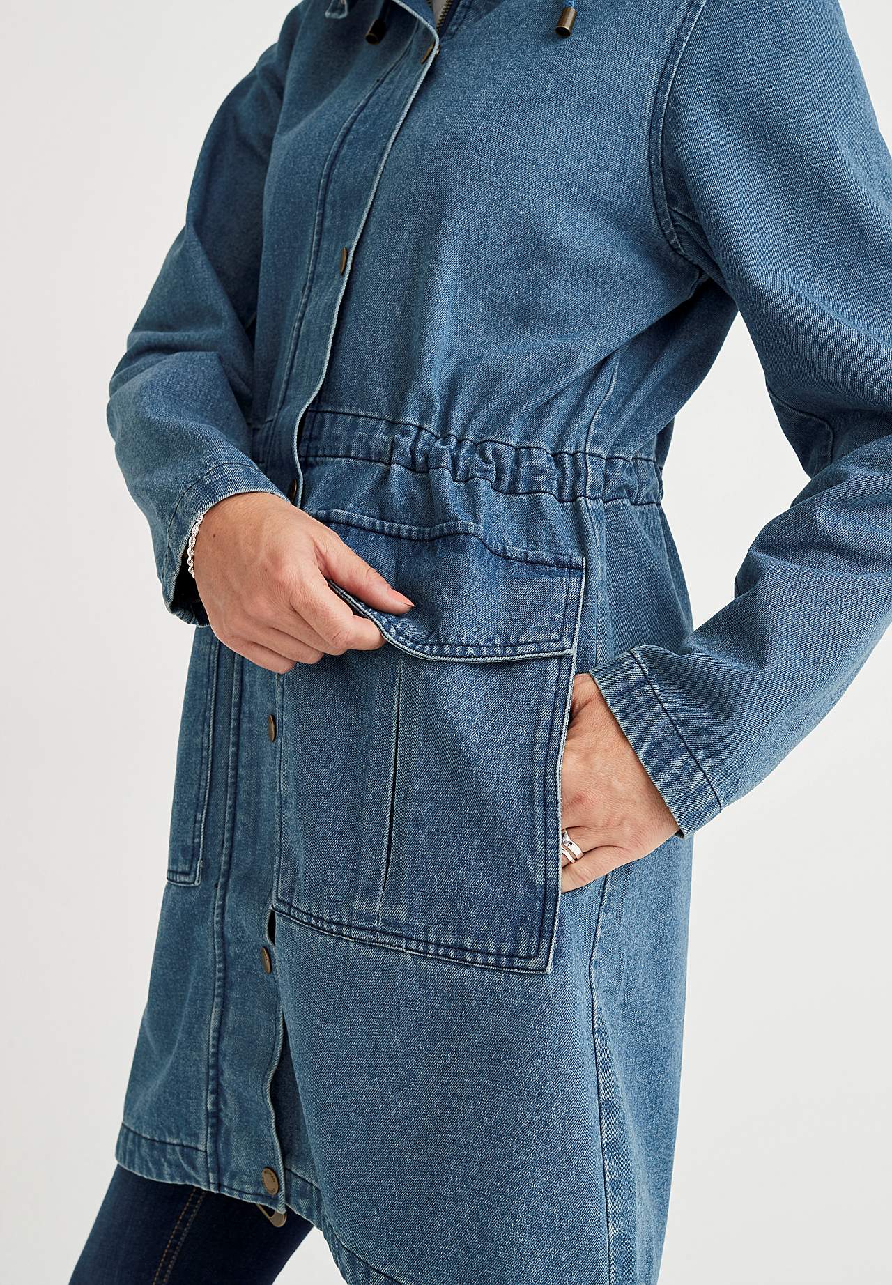 Parka i denim