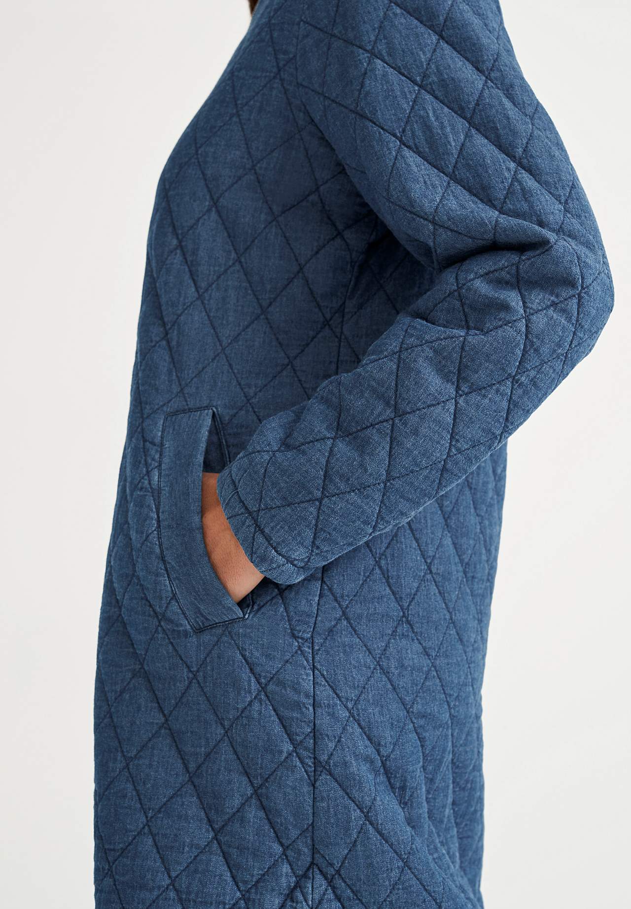 Quiltet jeansjakke