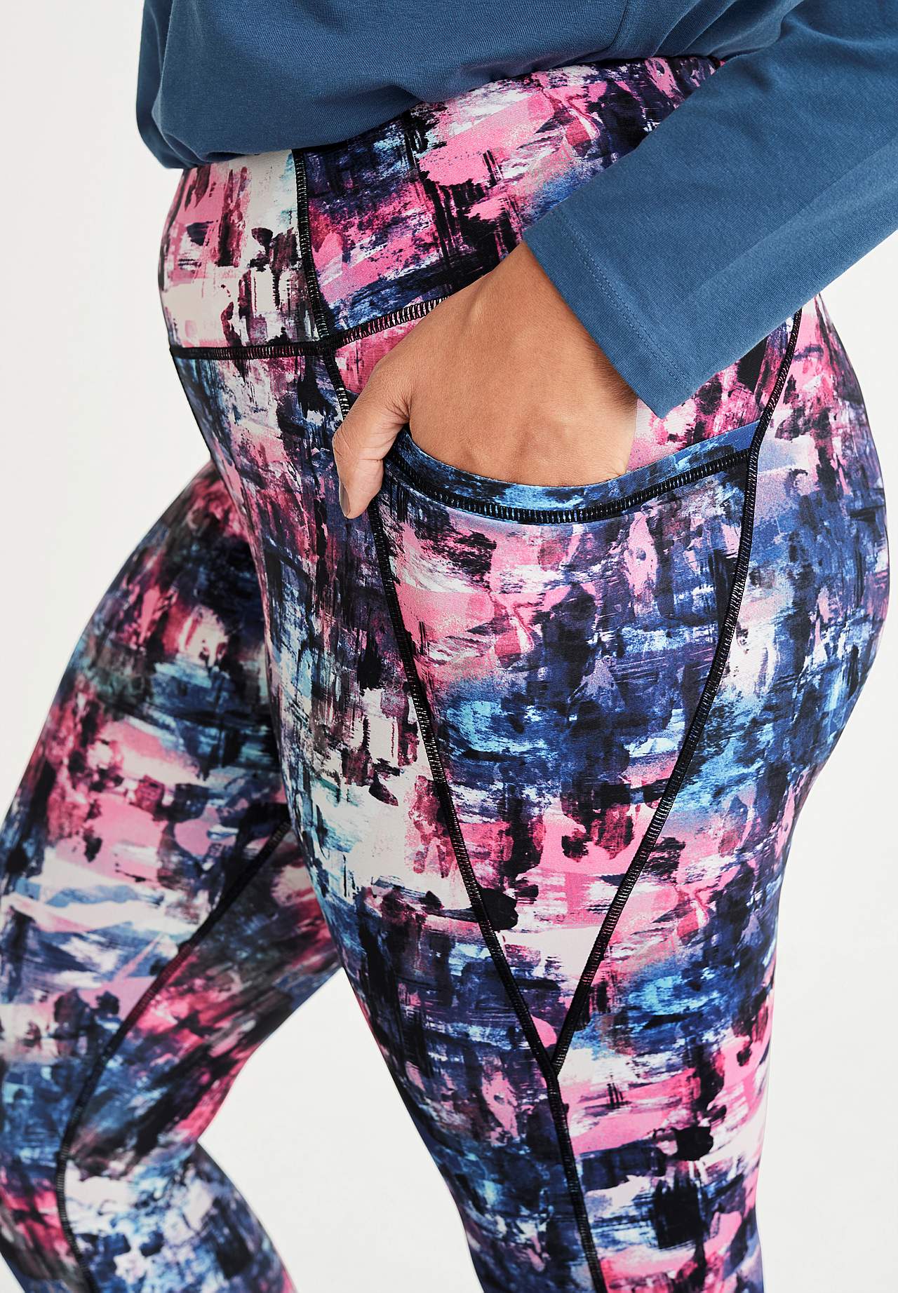 Mønstrede træningsbukser