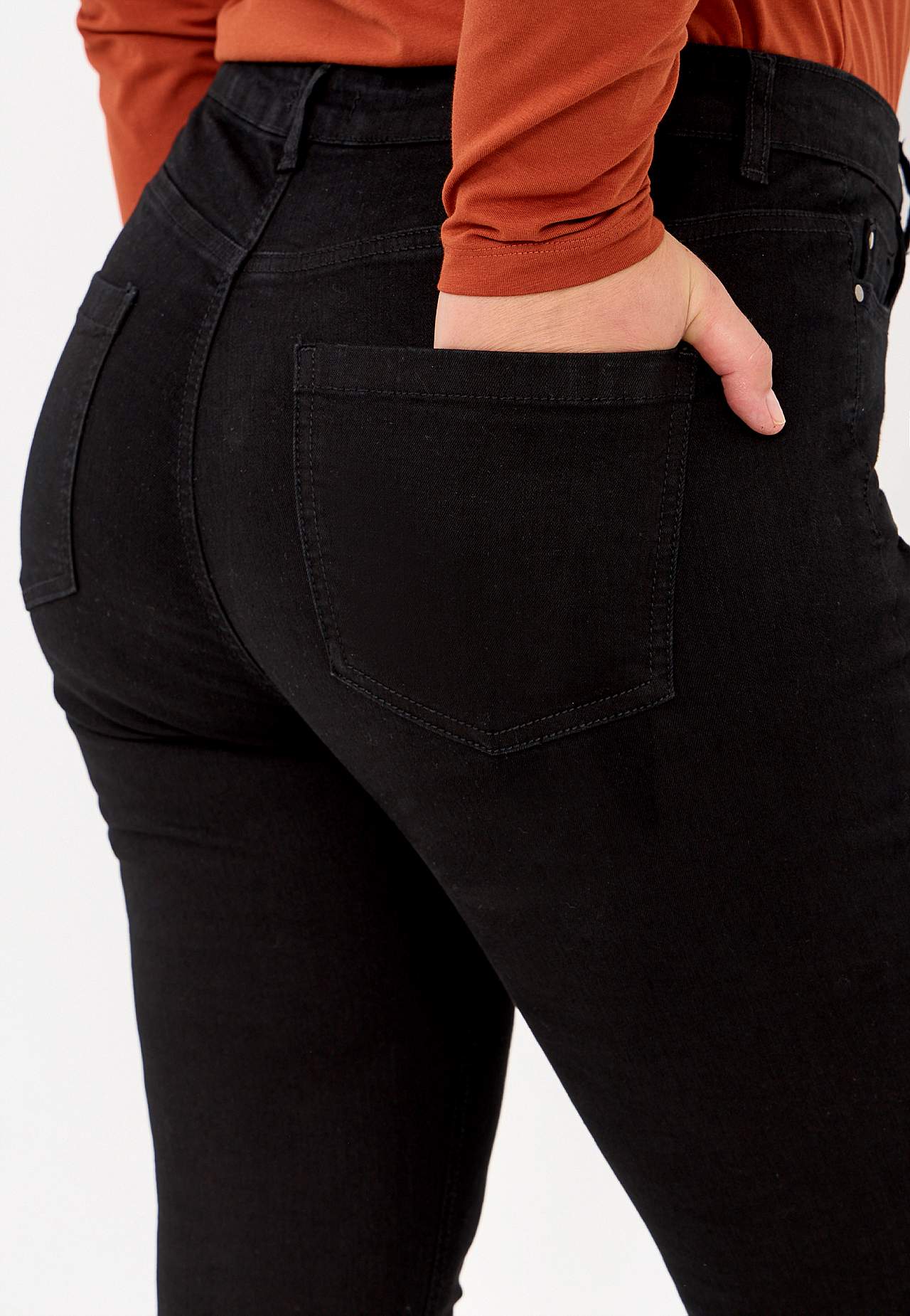 Stretchjeans med lige ben - tre længder