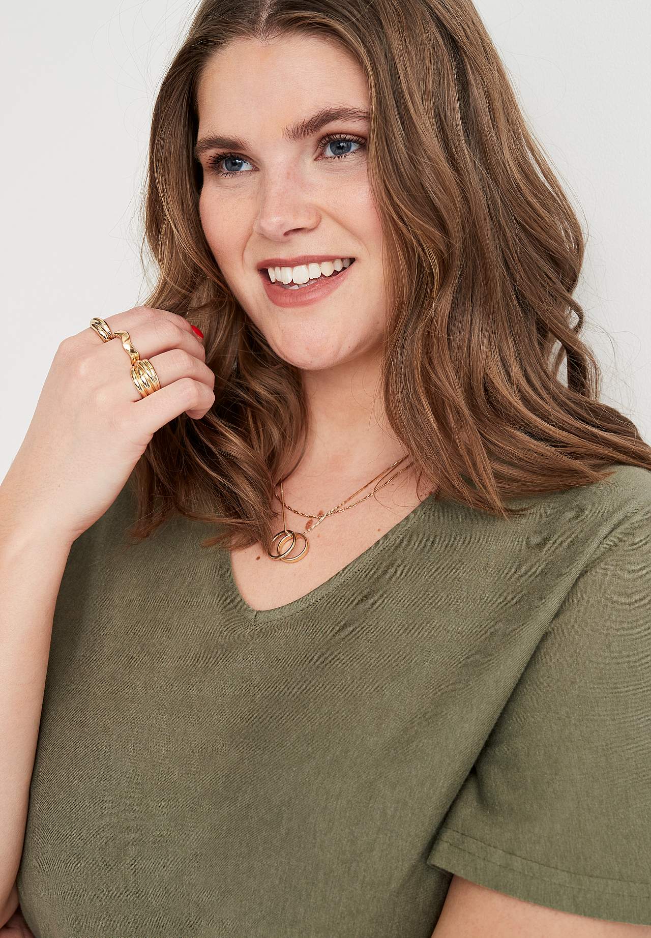 A-linjeformet jerseykjole