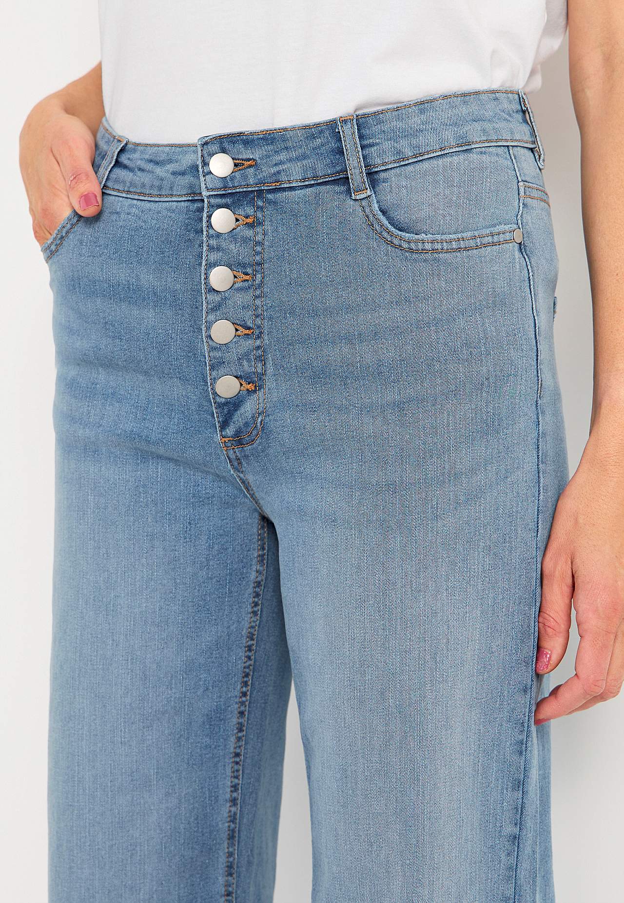 Stretchjeans med høj talje
