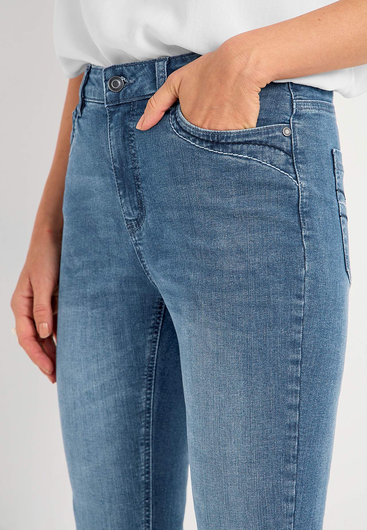 Stretchjeans med bootcut Anja
