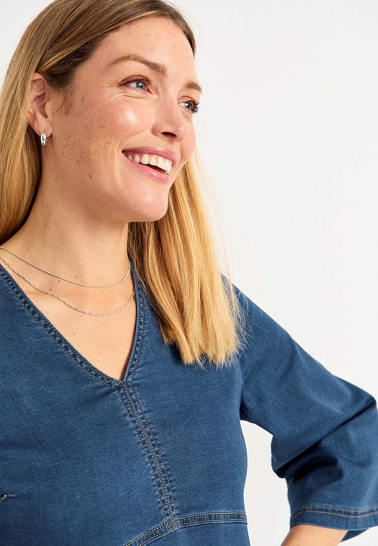 Kjole i denimjersey Olga