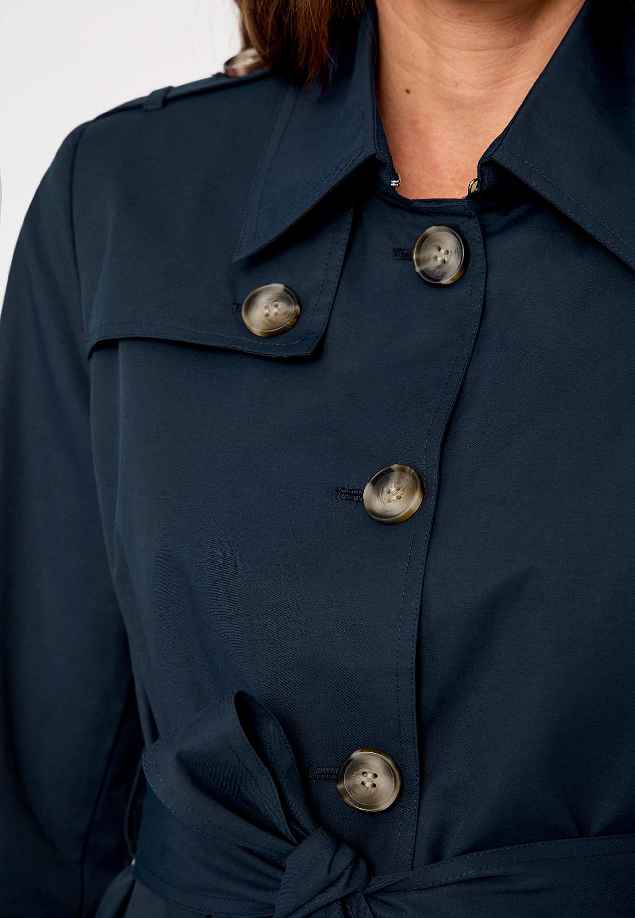 Enkeltradet trenchcoat