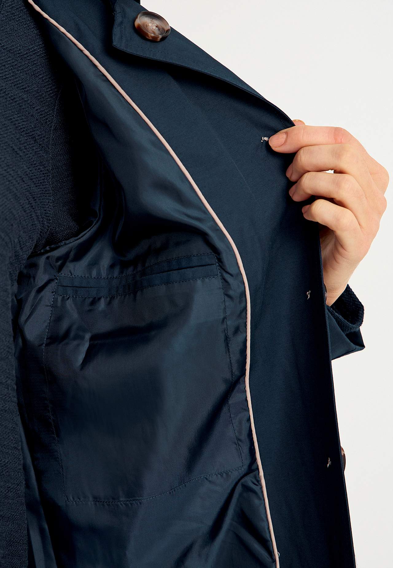 Enkeltradet trenchcoat