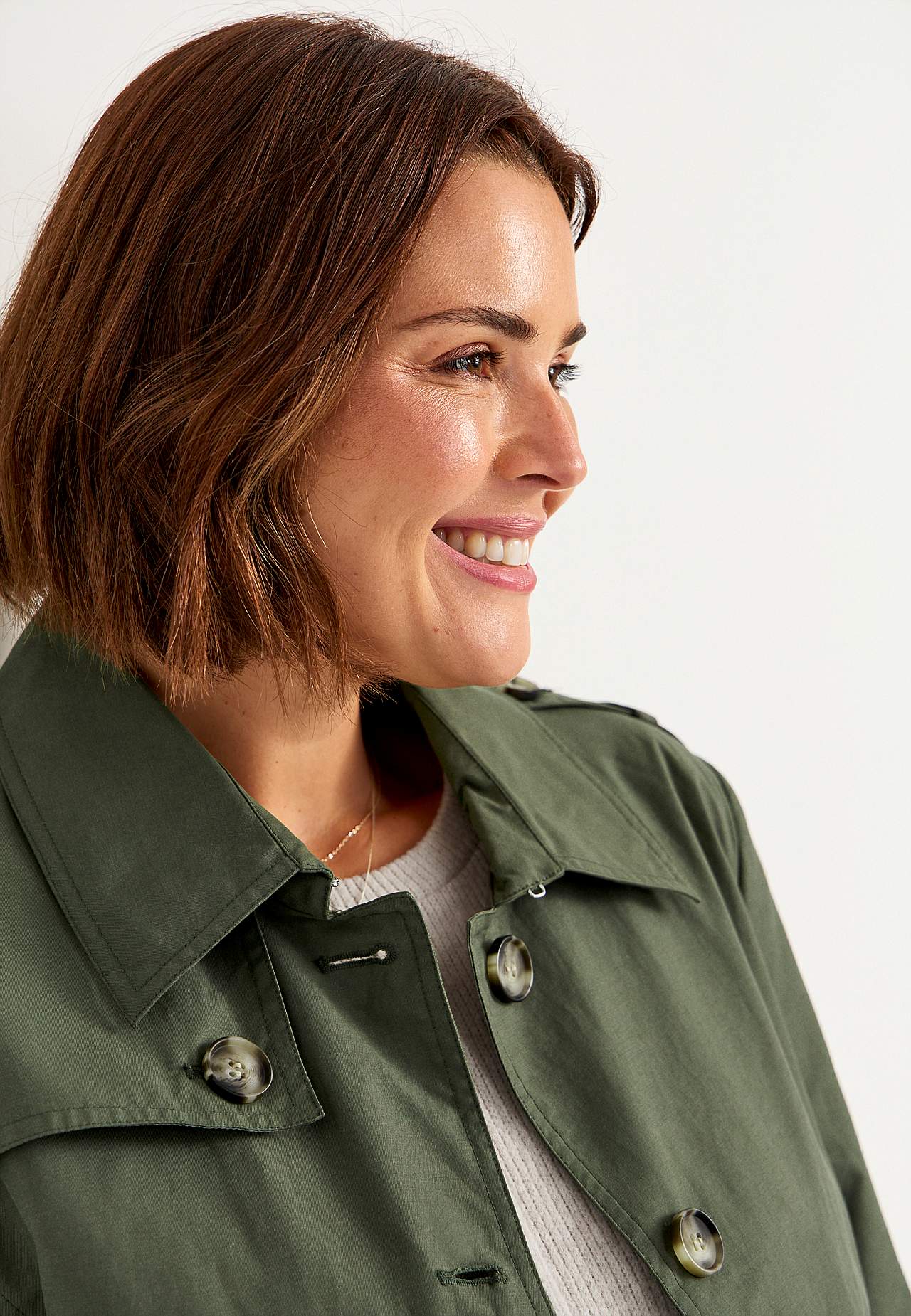 Enkeltradet trenchcoat