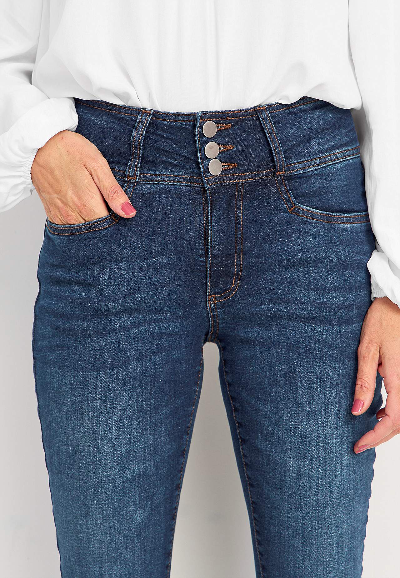 Bootcut jeans med høj talje