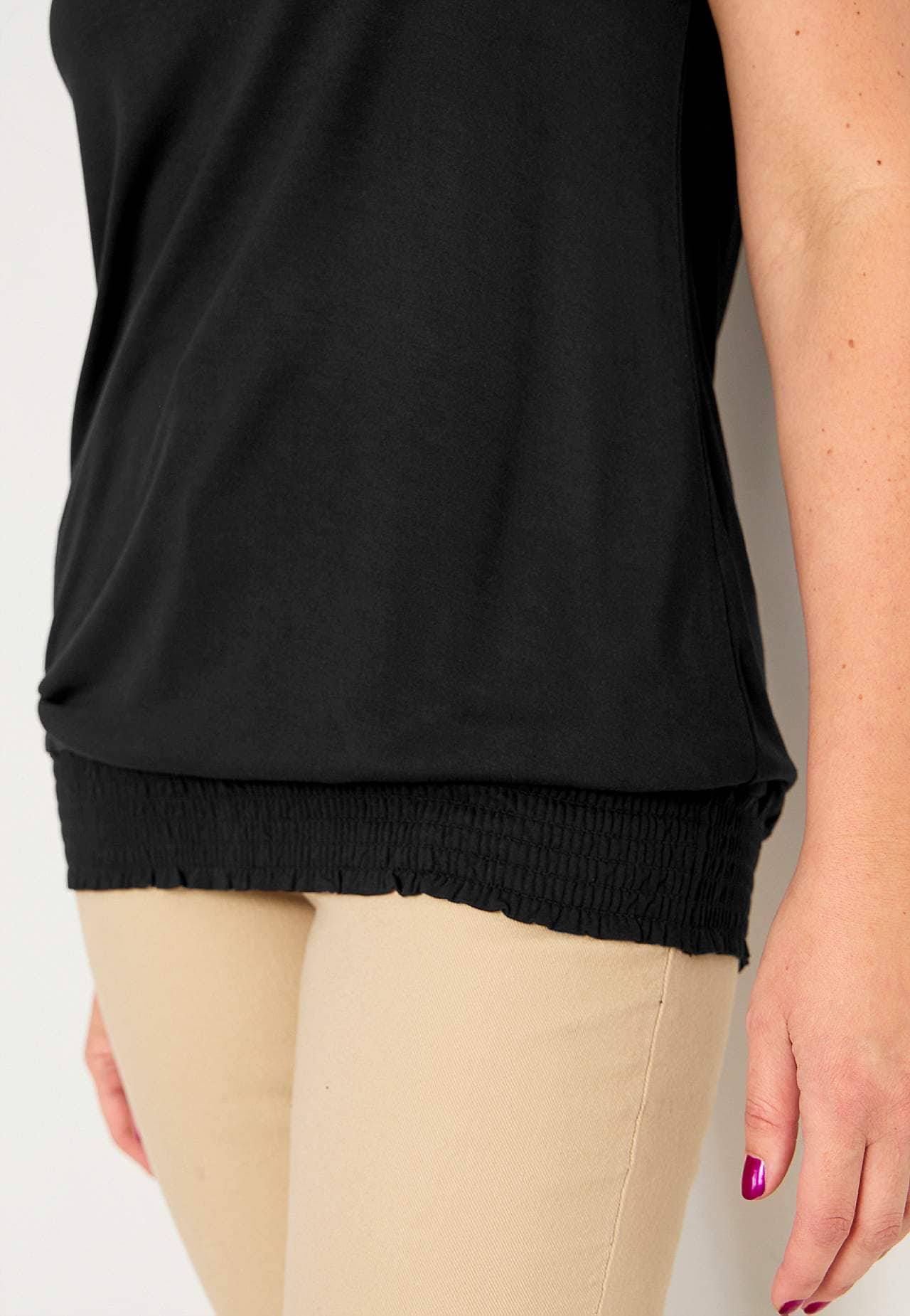 Jerseytop med smock
