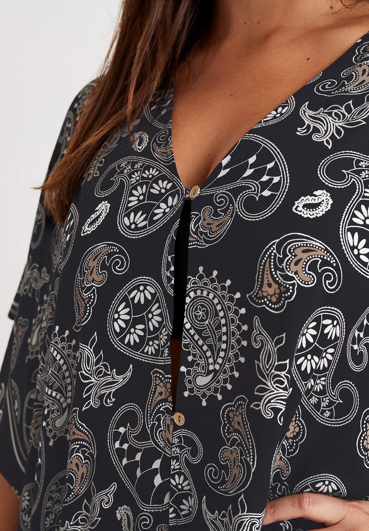 Strandkaftan med knapper