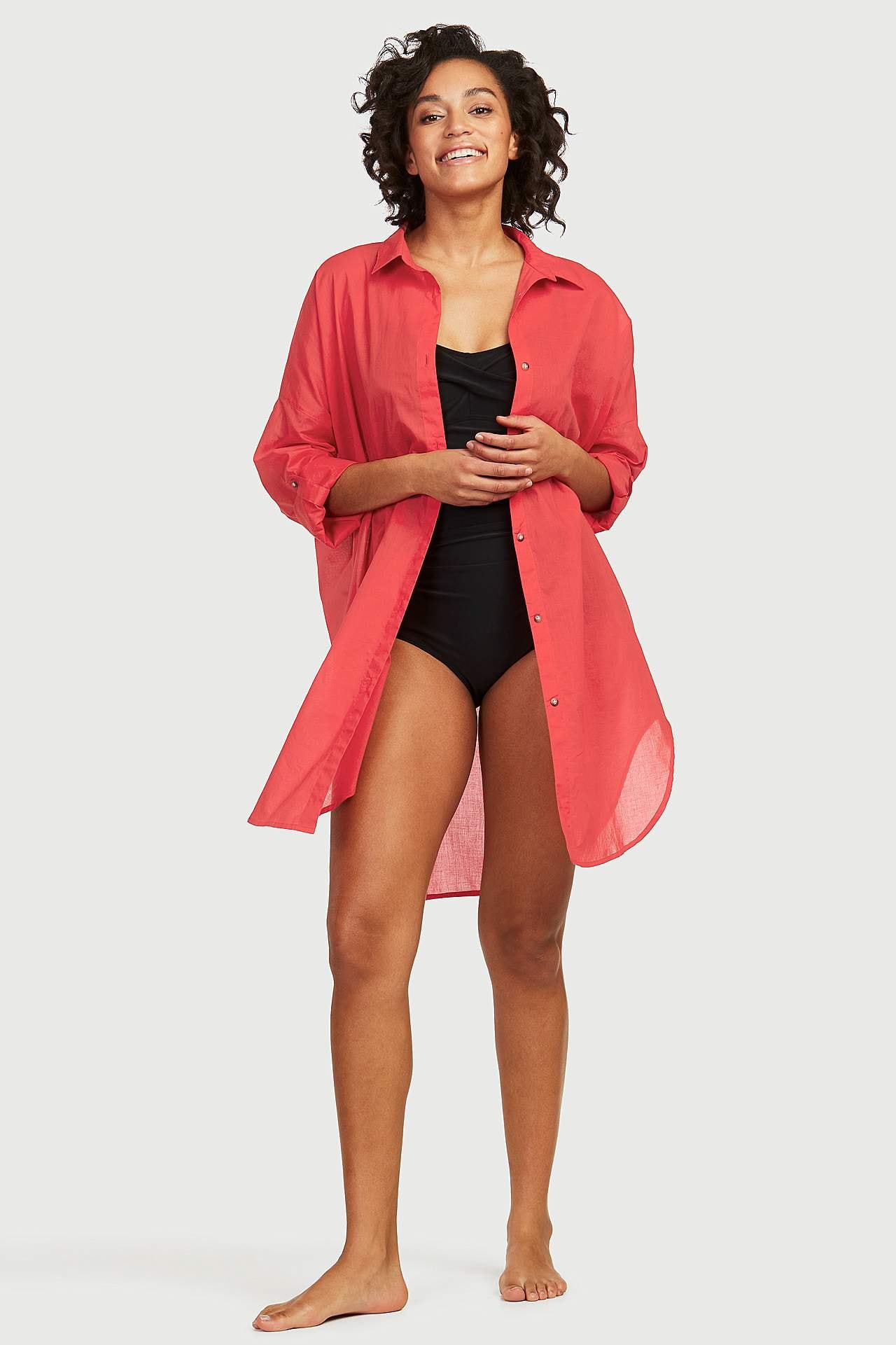 Ensfarvet shapingbadedragt Tulsa