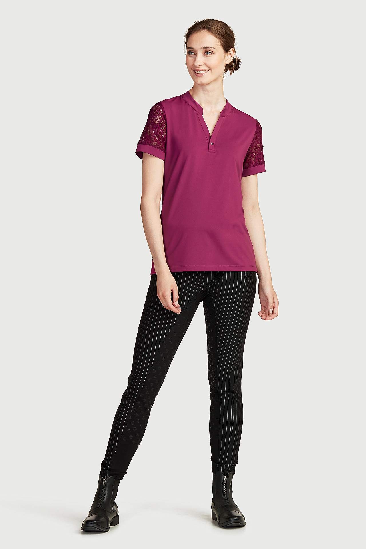 Ternede ridebukser helforstærkede