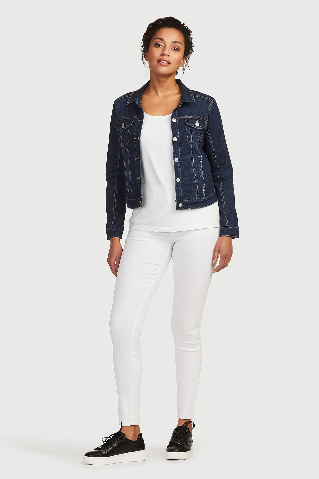 Twilljeans med superstræk