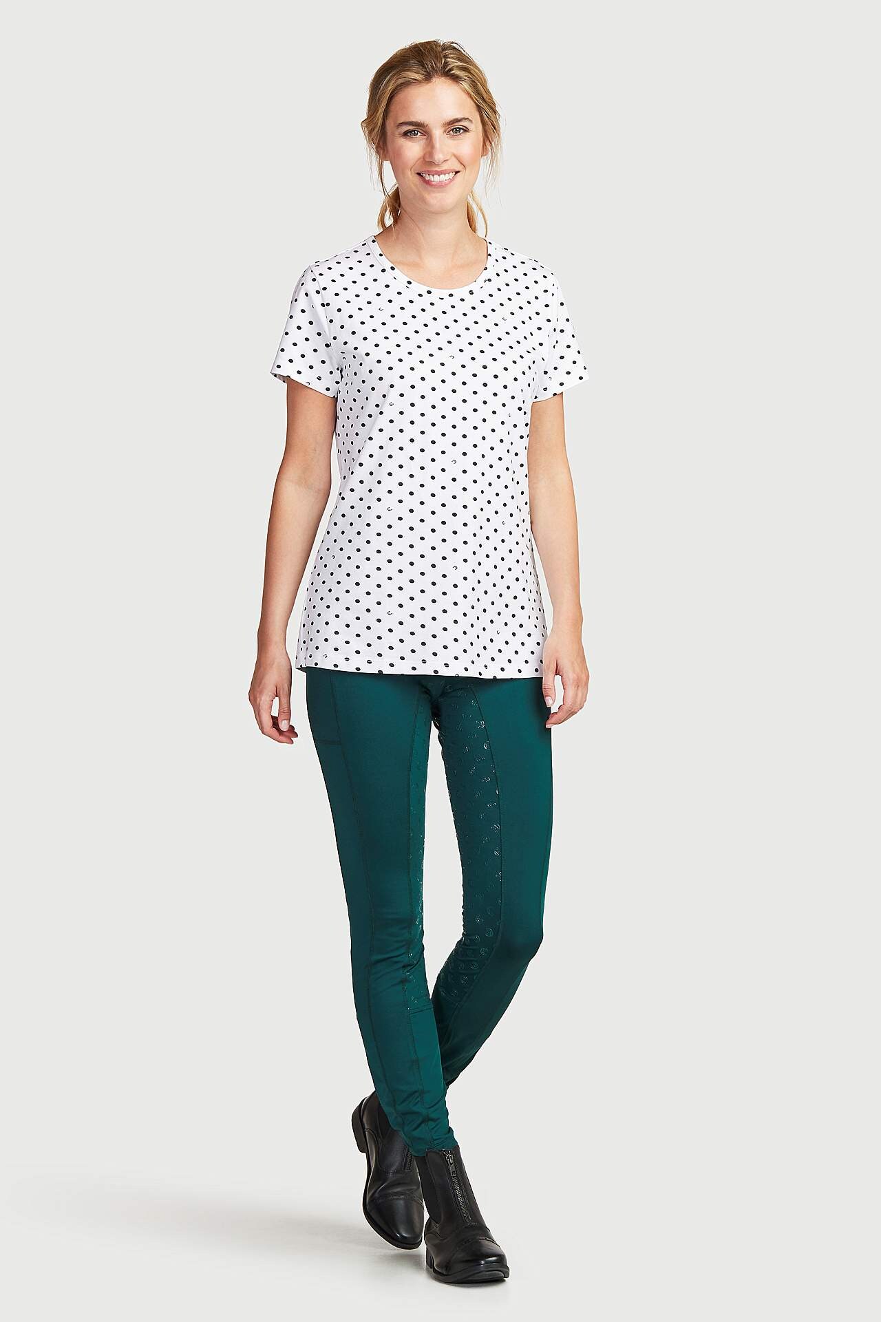 Ridetights helforstærkede