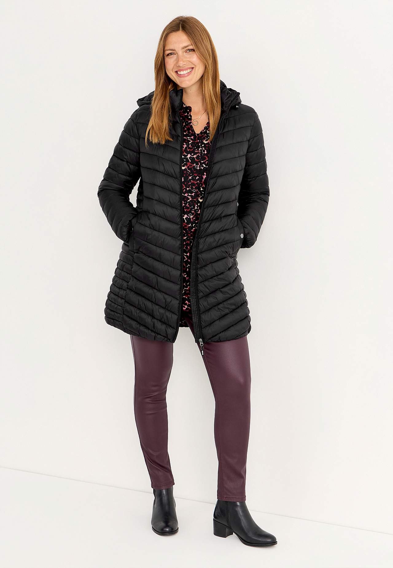 Quiltet letvægtsjakke