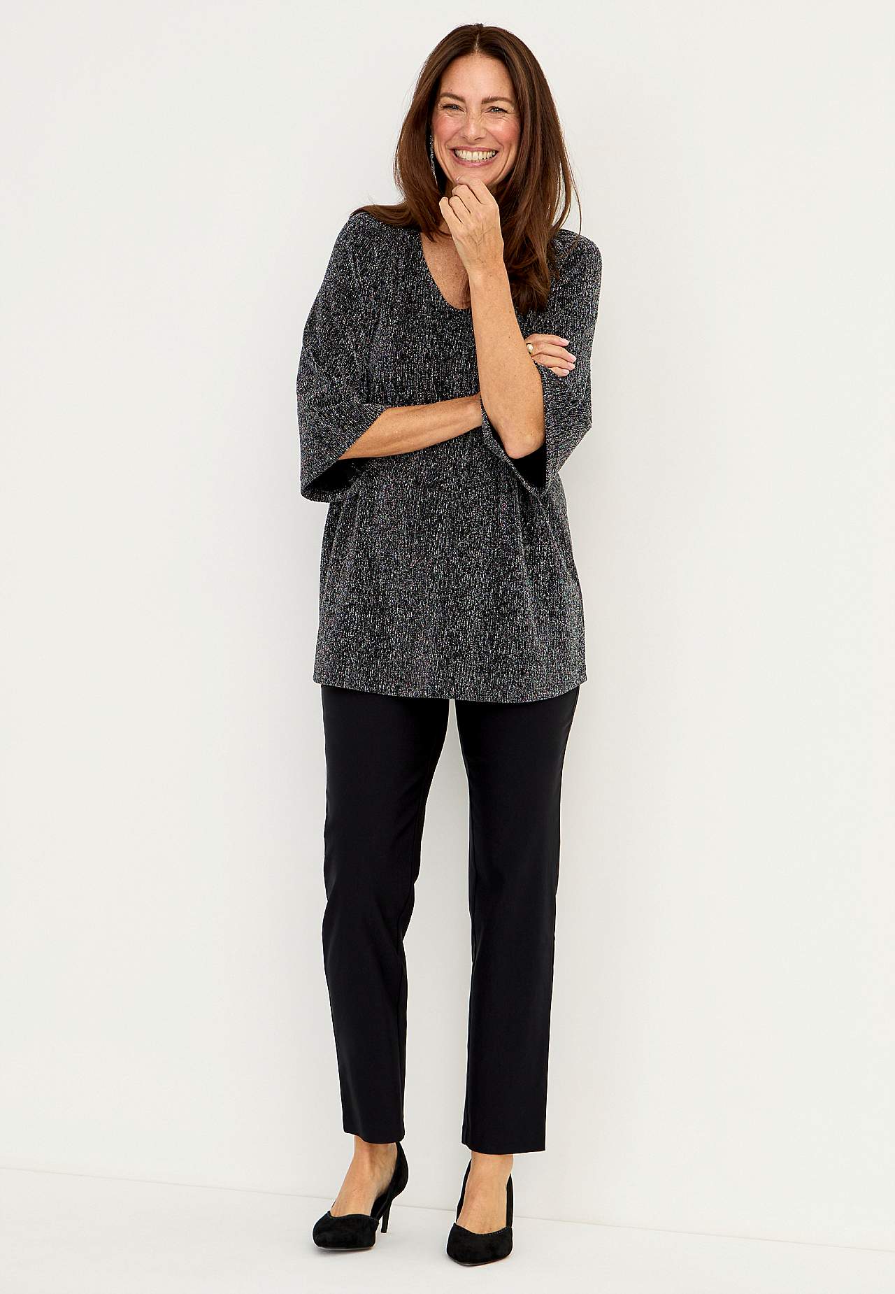 Festtunika med glimmertråde