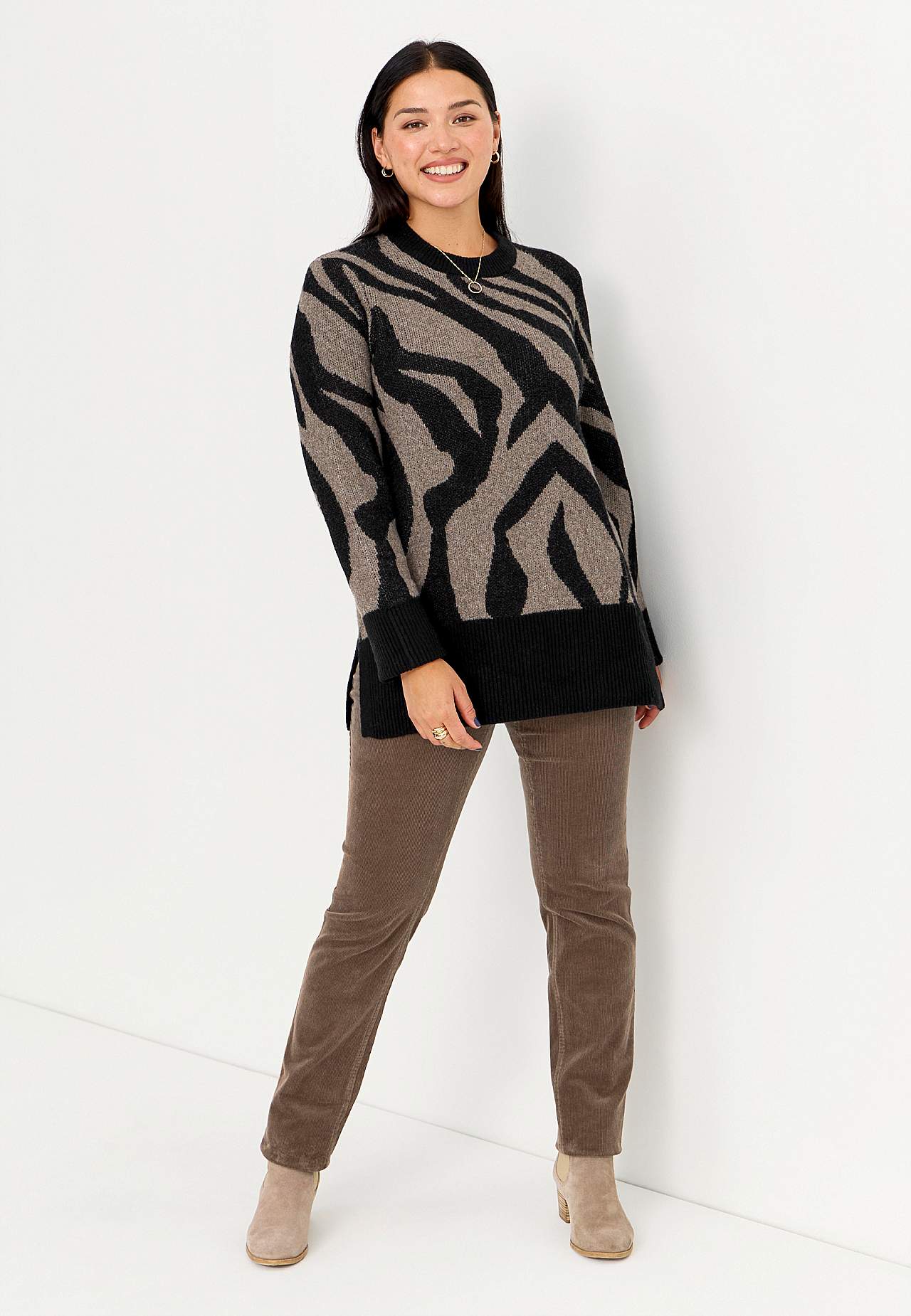 Treggings i kraftig fløjl