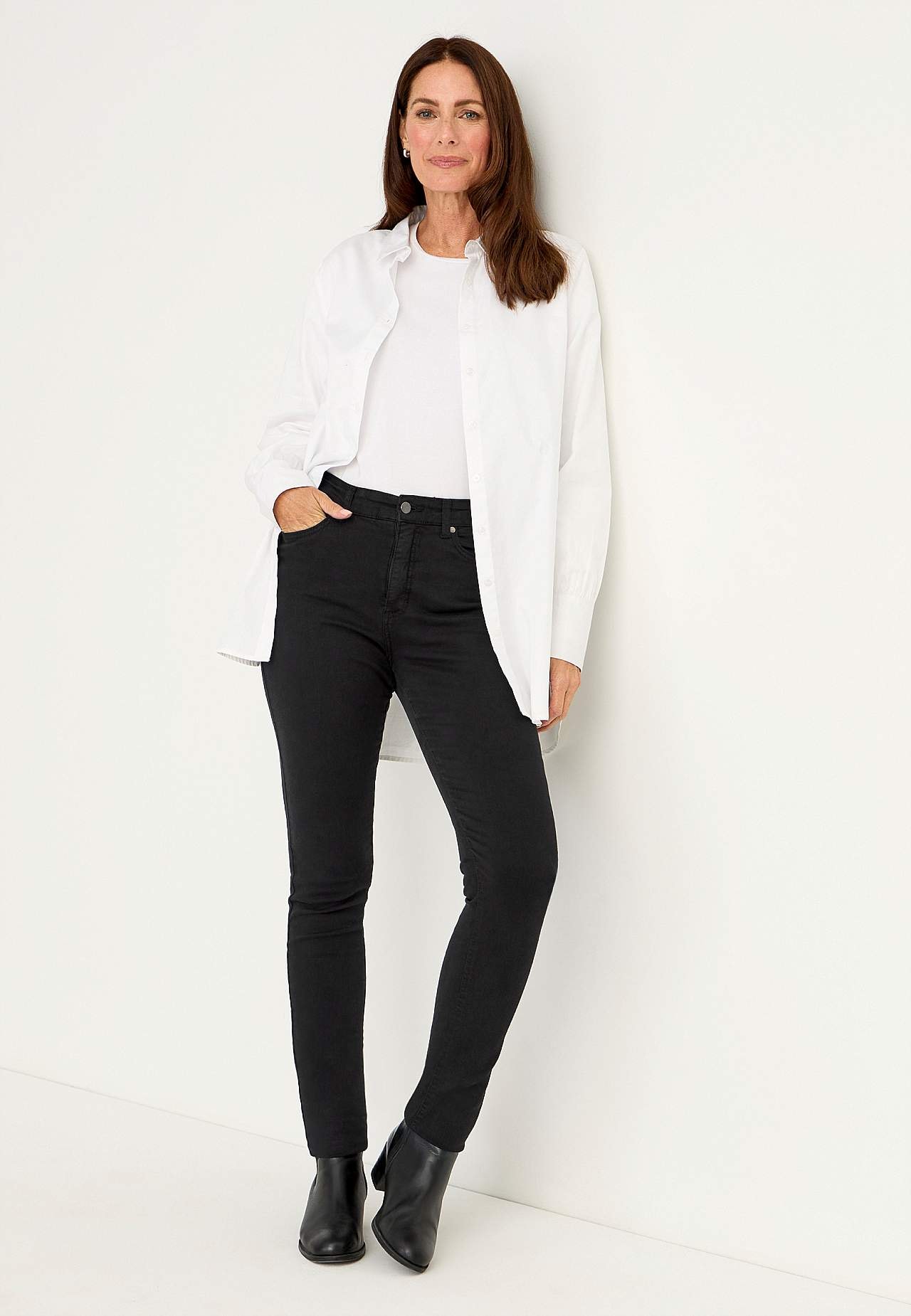 Twilljeans med superstræk Paris