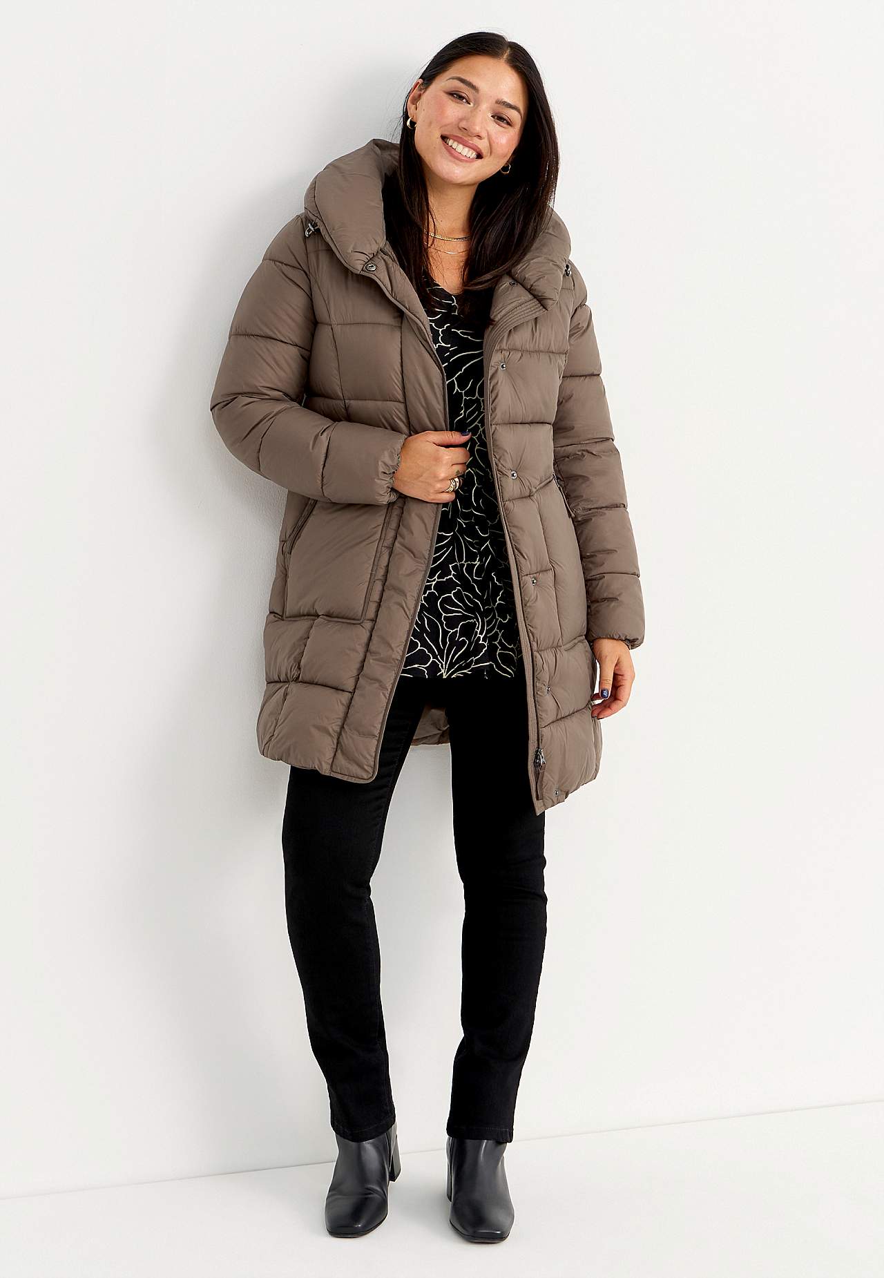 Jakke med blød dunfølelse