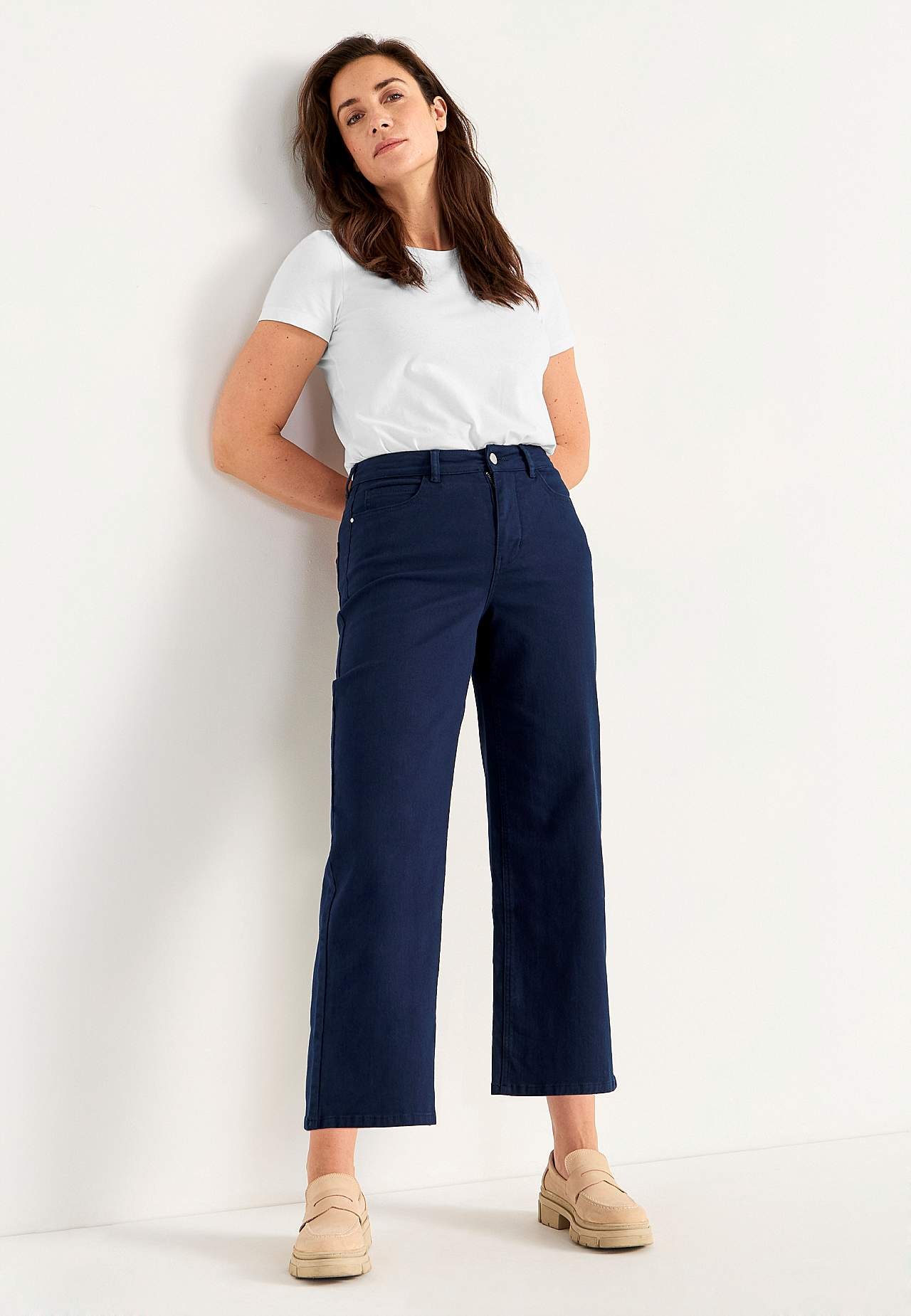 Elastiske ankeljeans