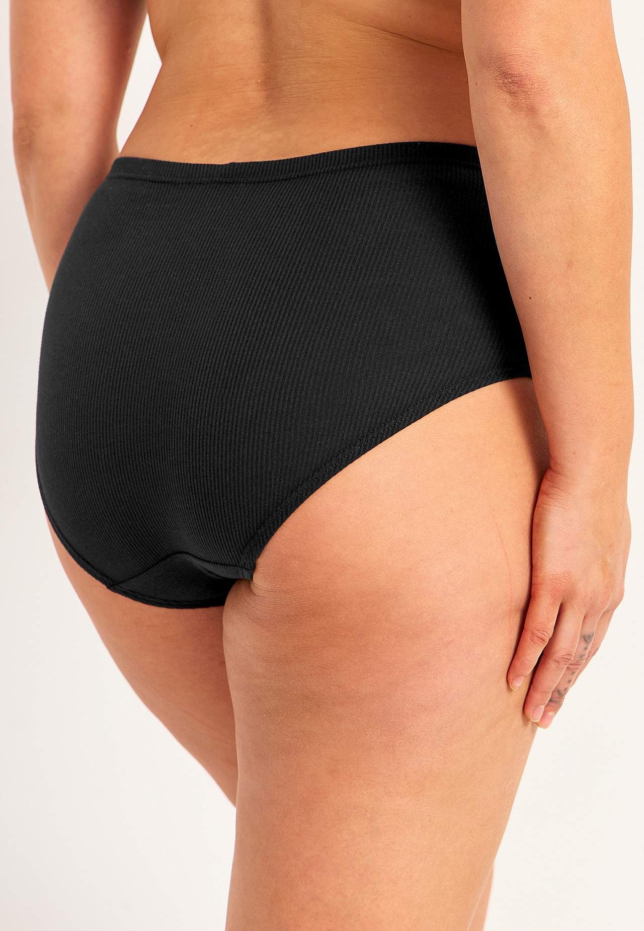 Ribbet trusse i bomuld Lisa 6-pack