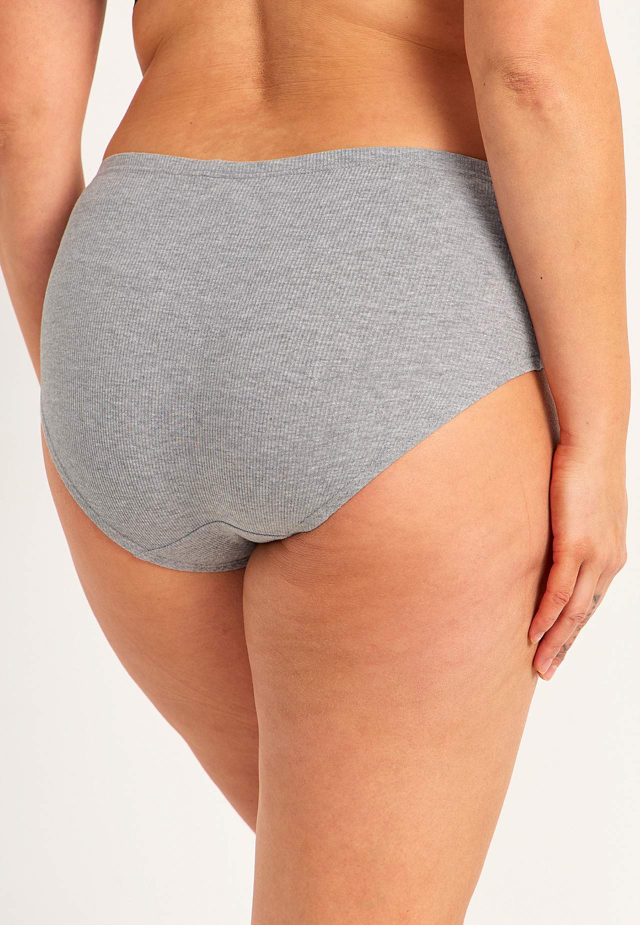 Ribbet trusse i bomuld Lisa 6-pack