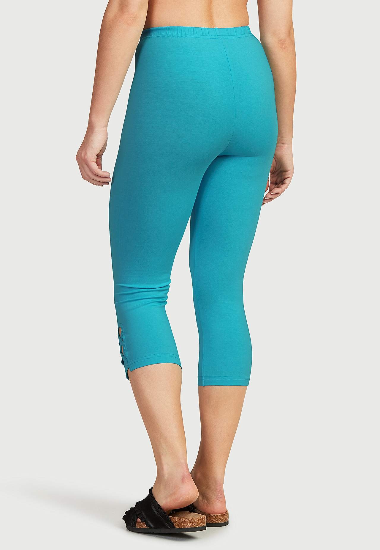 Capri leggings med dejlige detaljer 2-pack