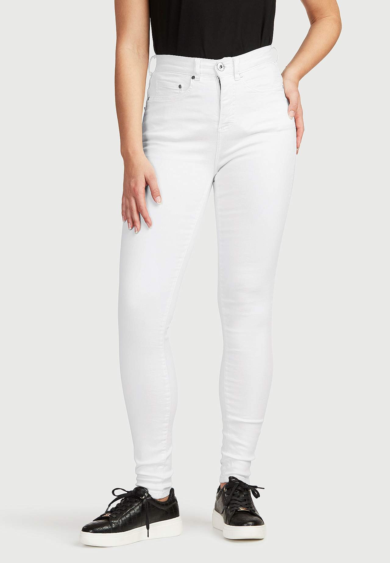 Twilljeans med superstræk