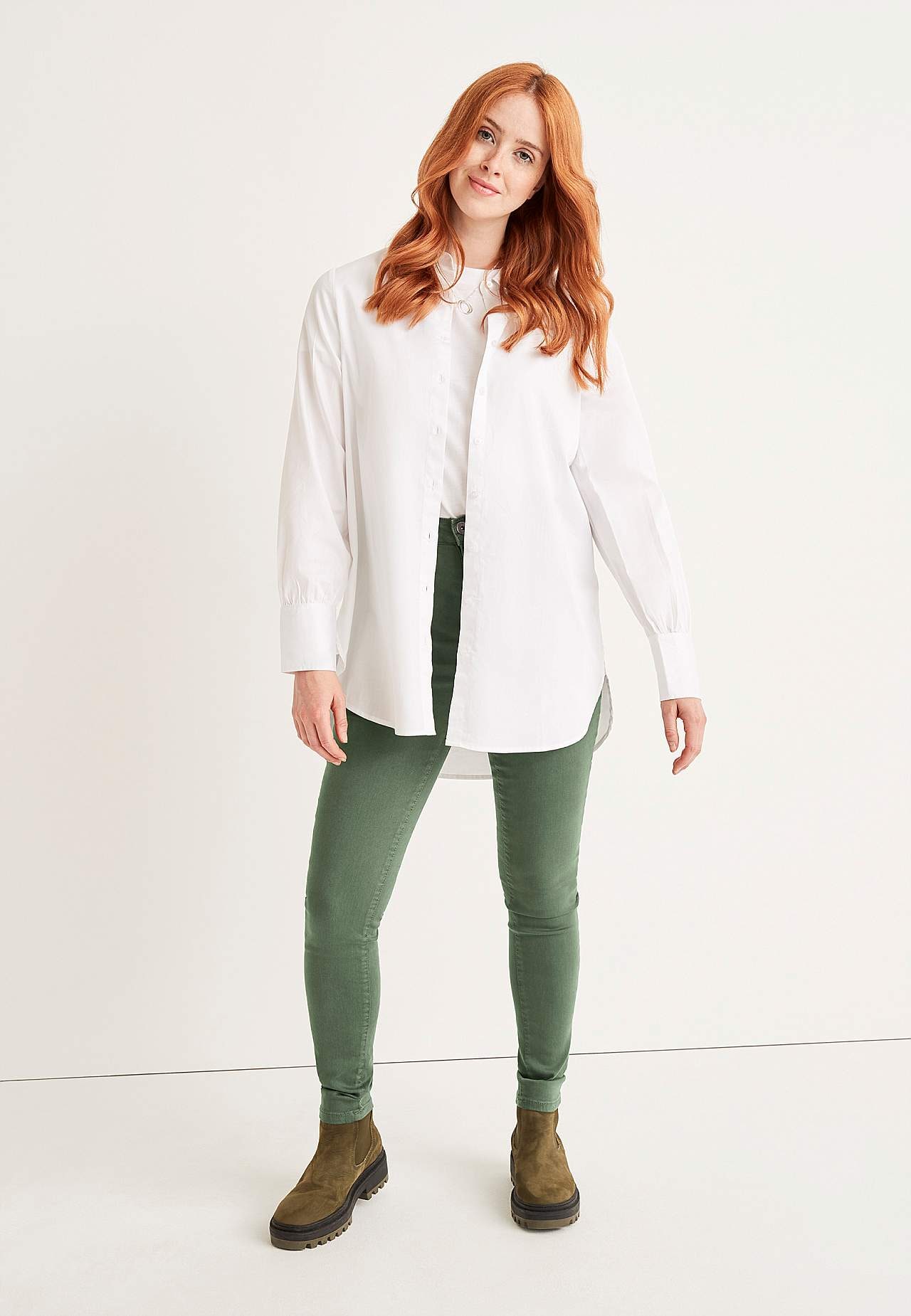 Twilljeans med superstræk