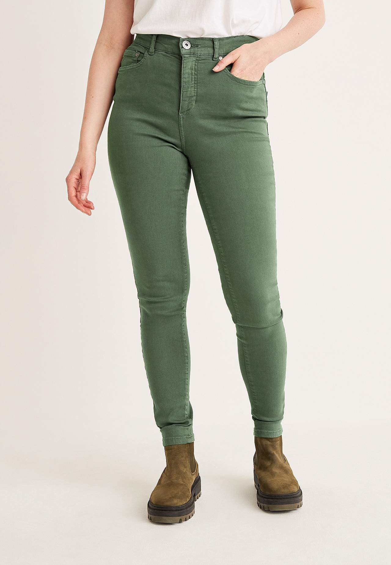 Twilljeans med superstræk