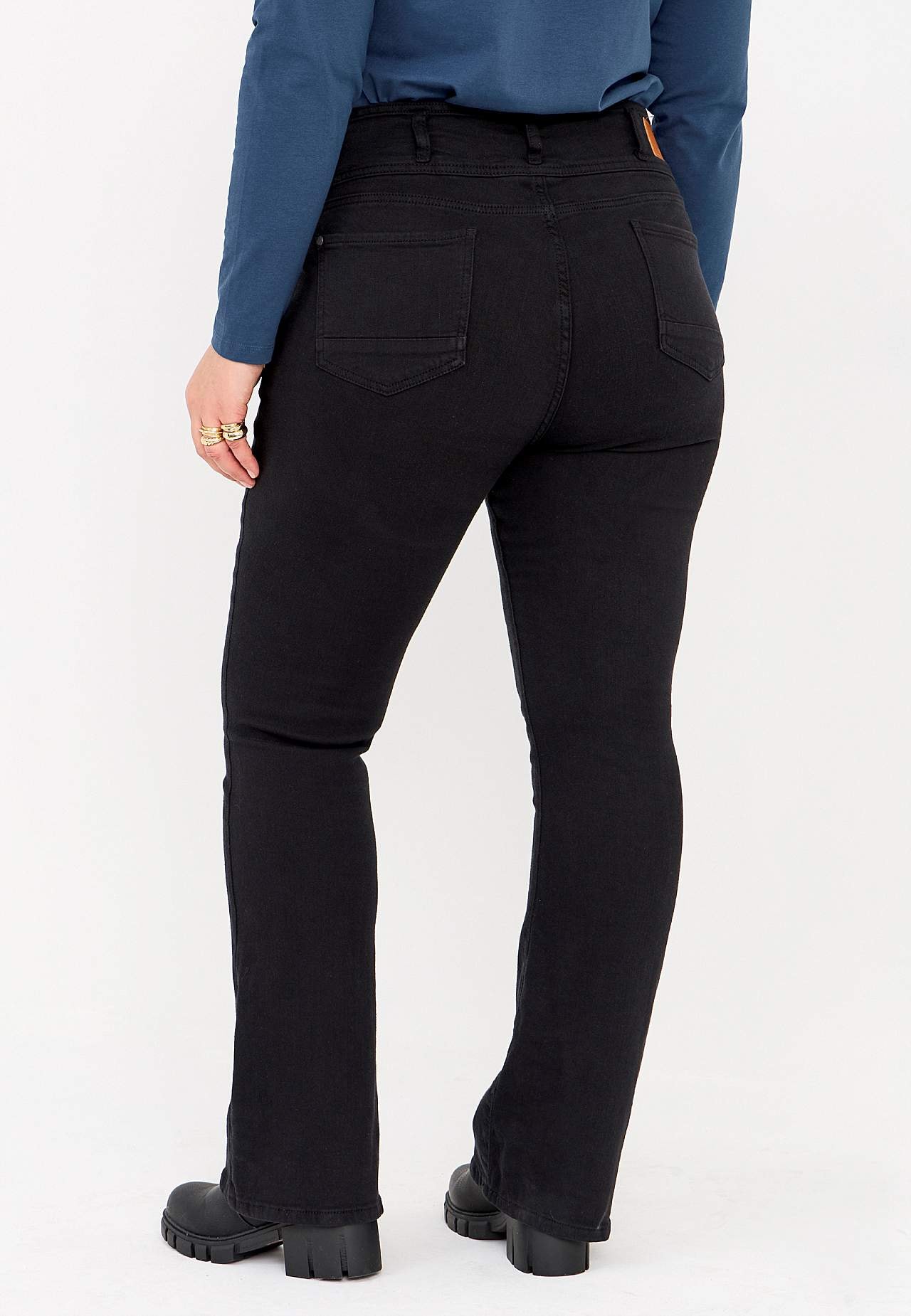 Bootcut jeans med høj talje