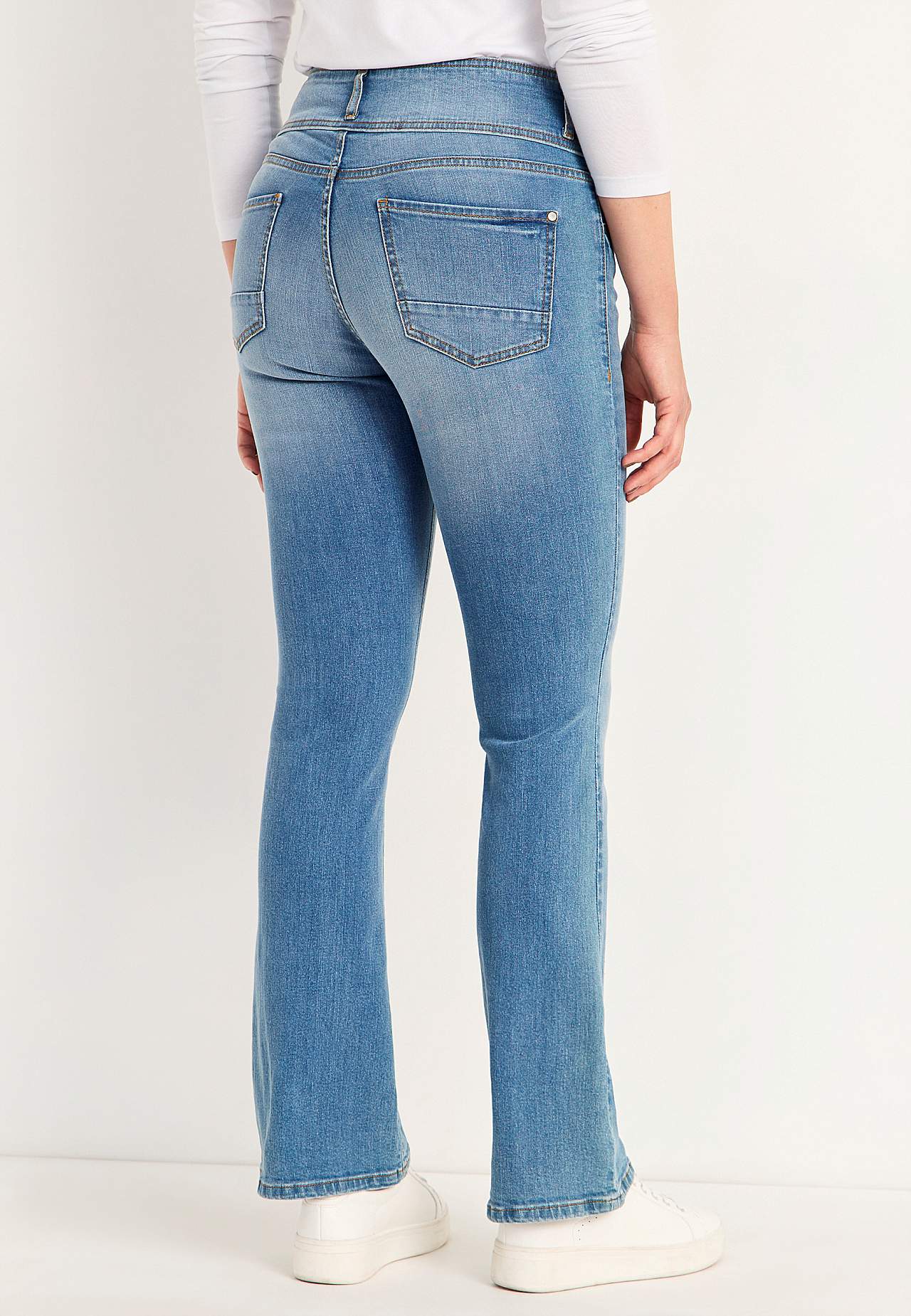 Bootcut jeans med høj talje