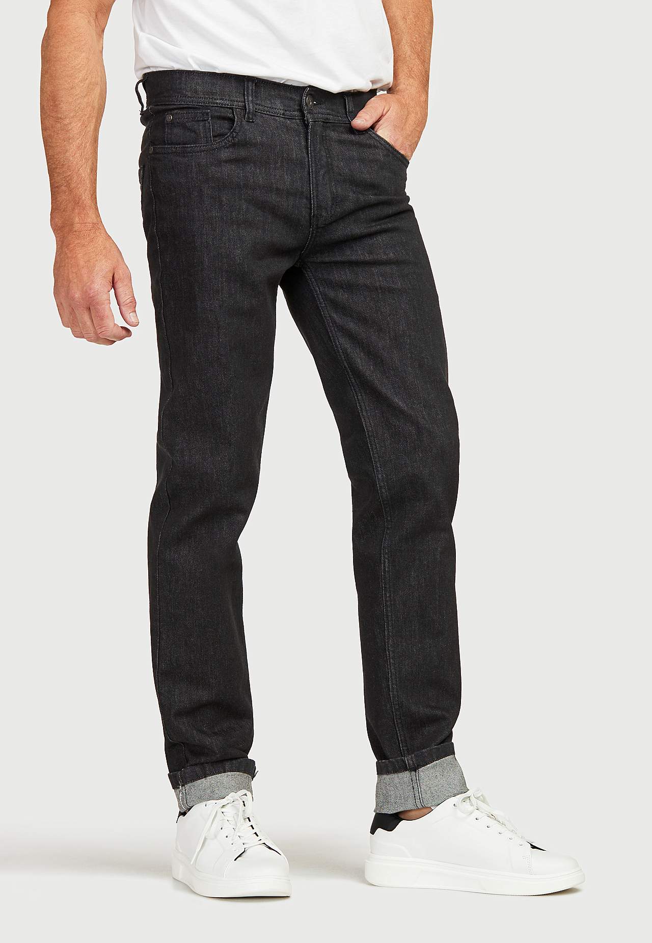 Lige jeans med stræk