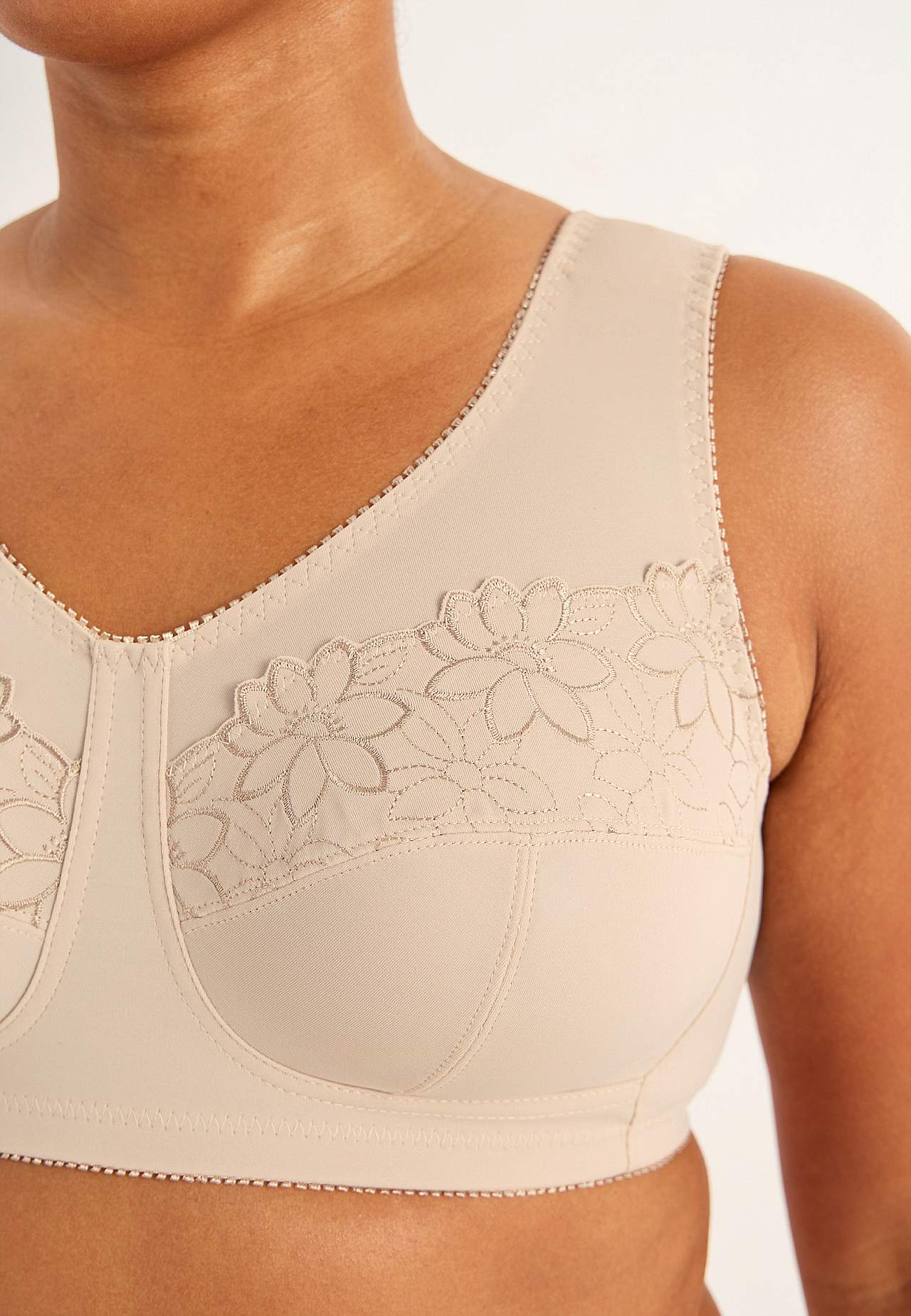 Soft BH med broderi Lily 2-pack