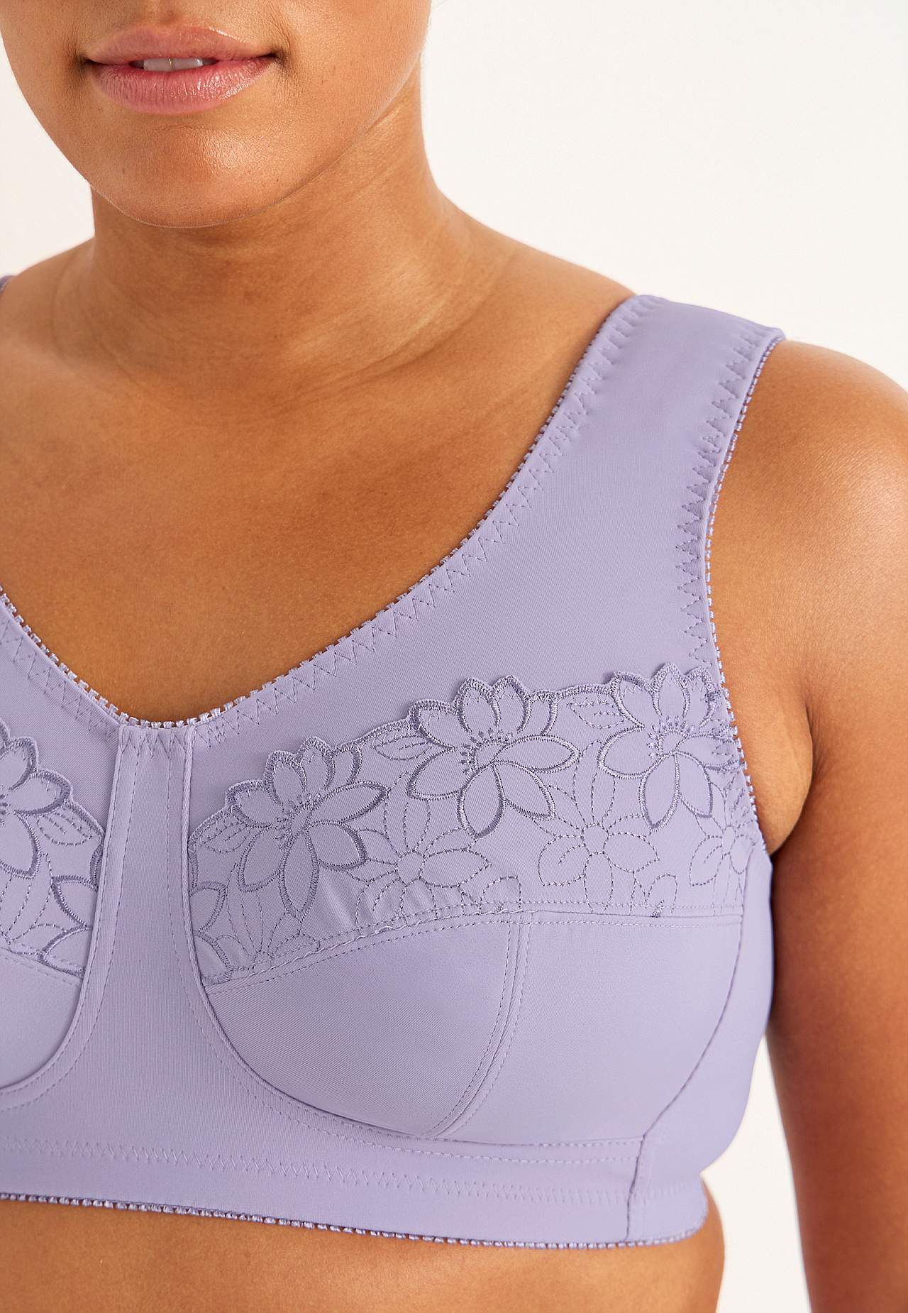 Soft BH med broderi Lily 2-pack