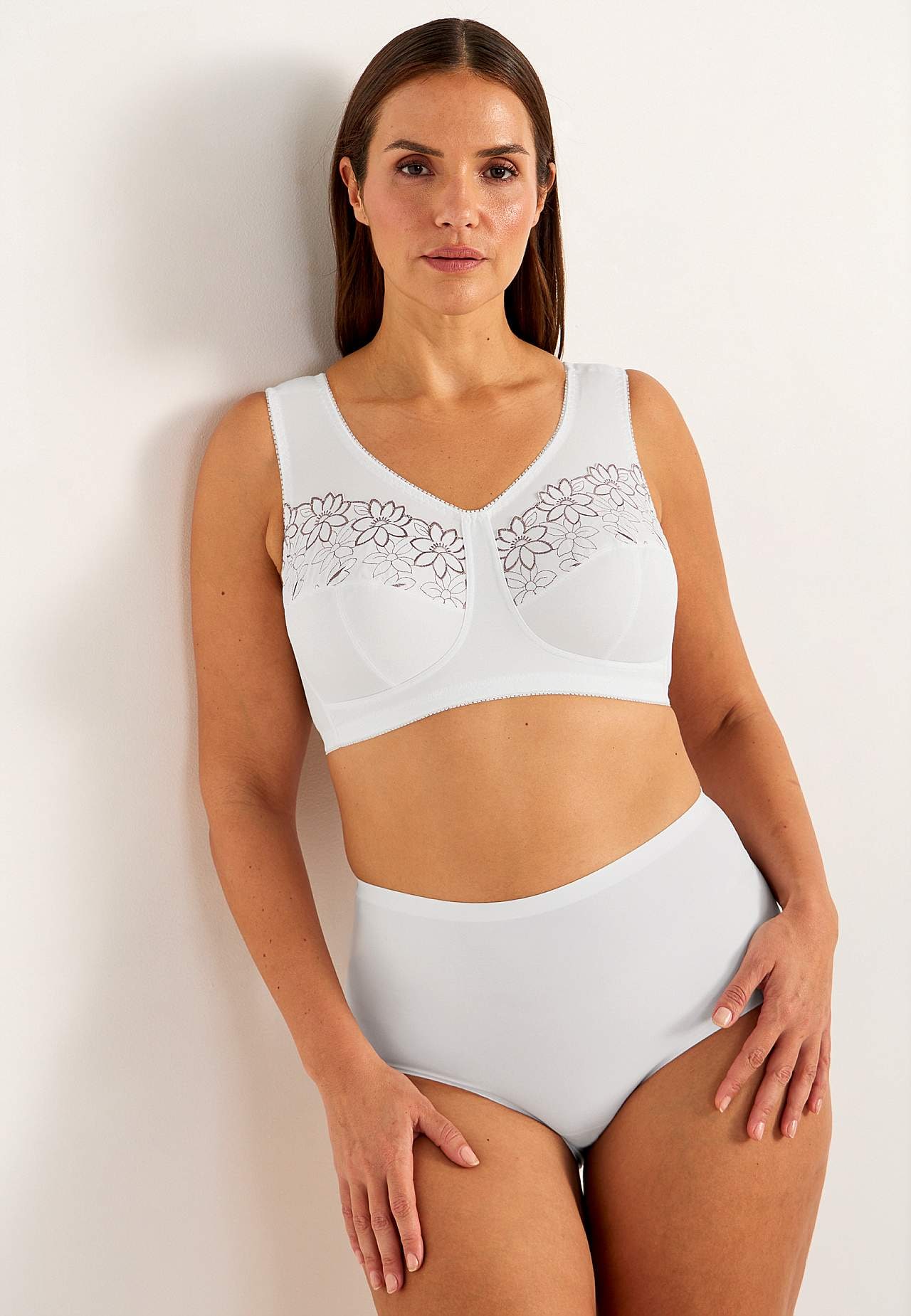 Soft BH med broderi Lily 2-pack