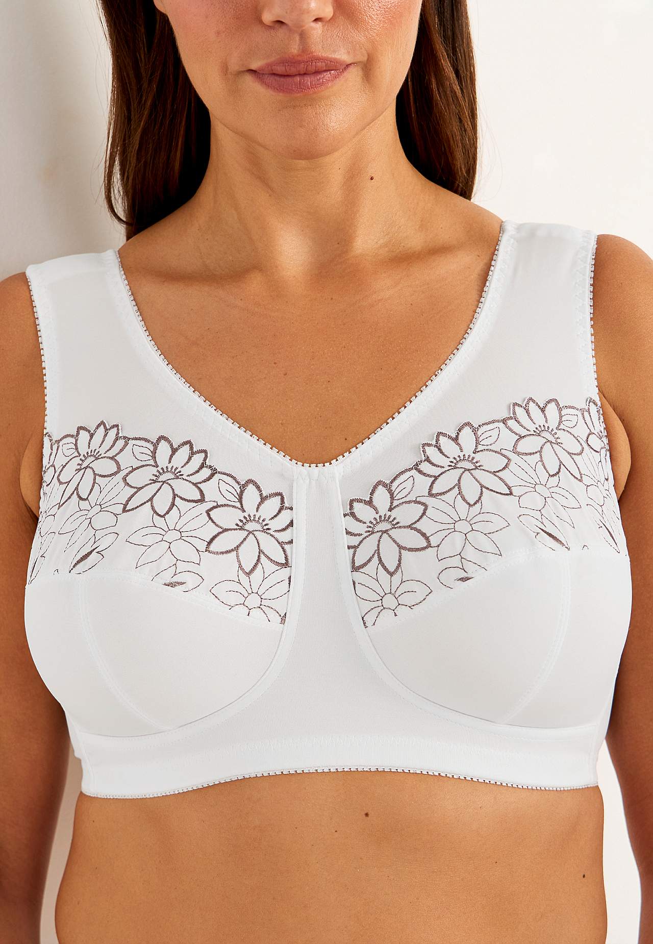 Soft BH med broderi Lily 2-pack