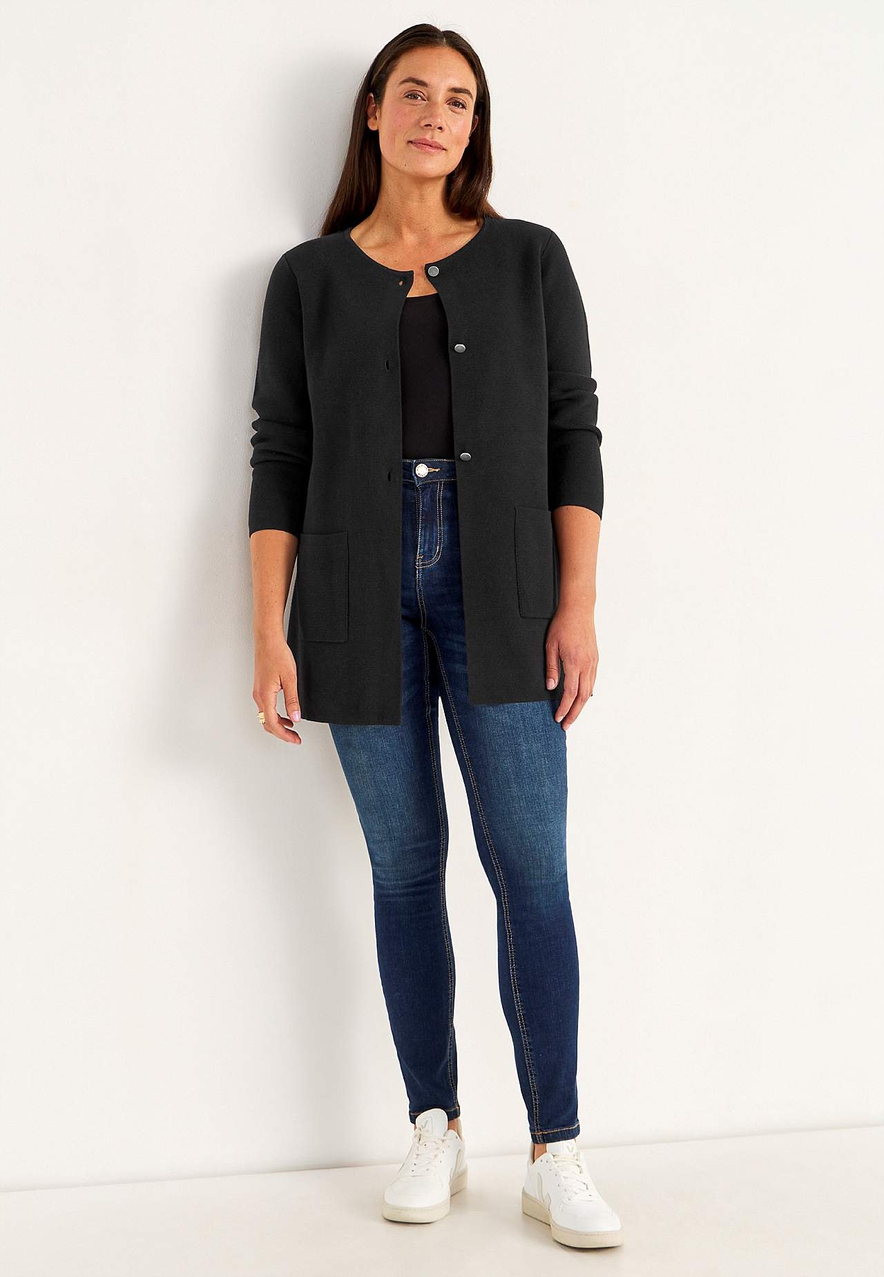 Cardigan i bomuld