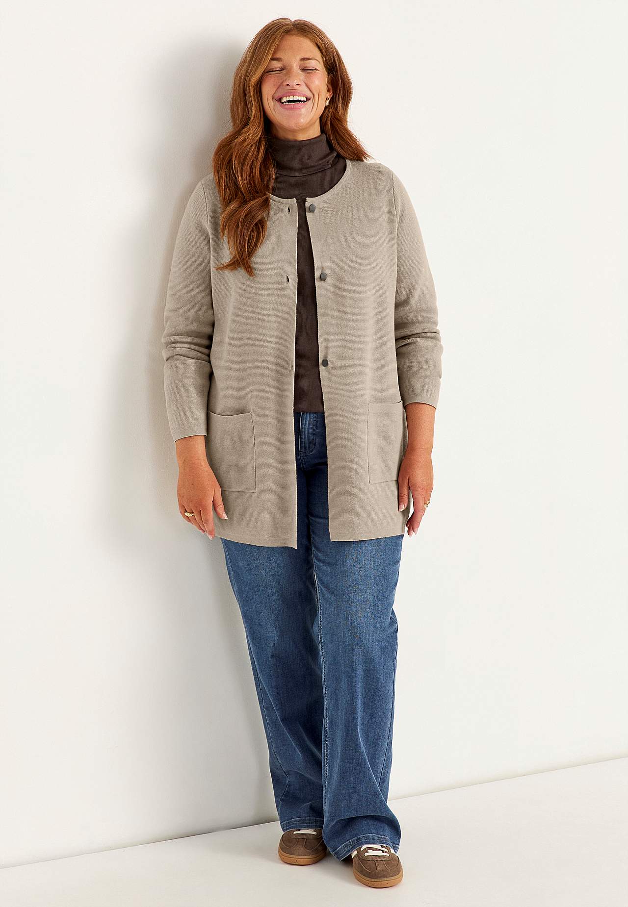 Cardigan i bomuld