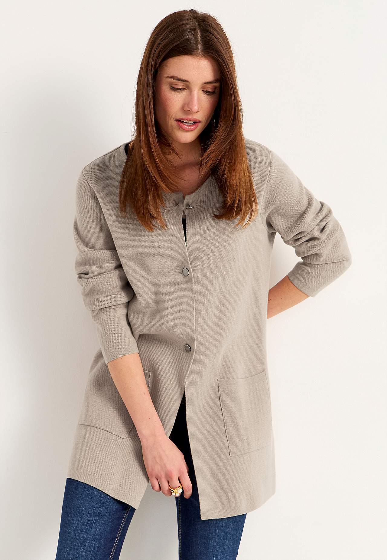 Cardigan i bomuld