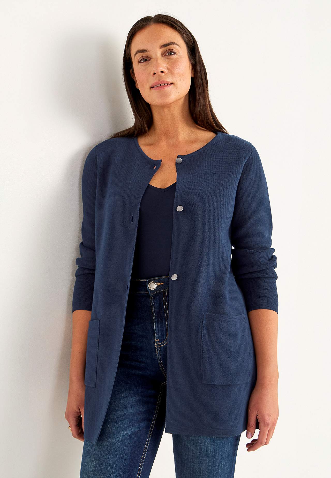 Cardigan i bomuld