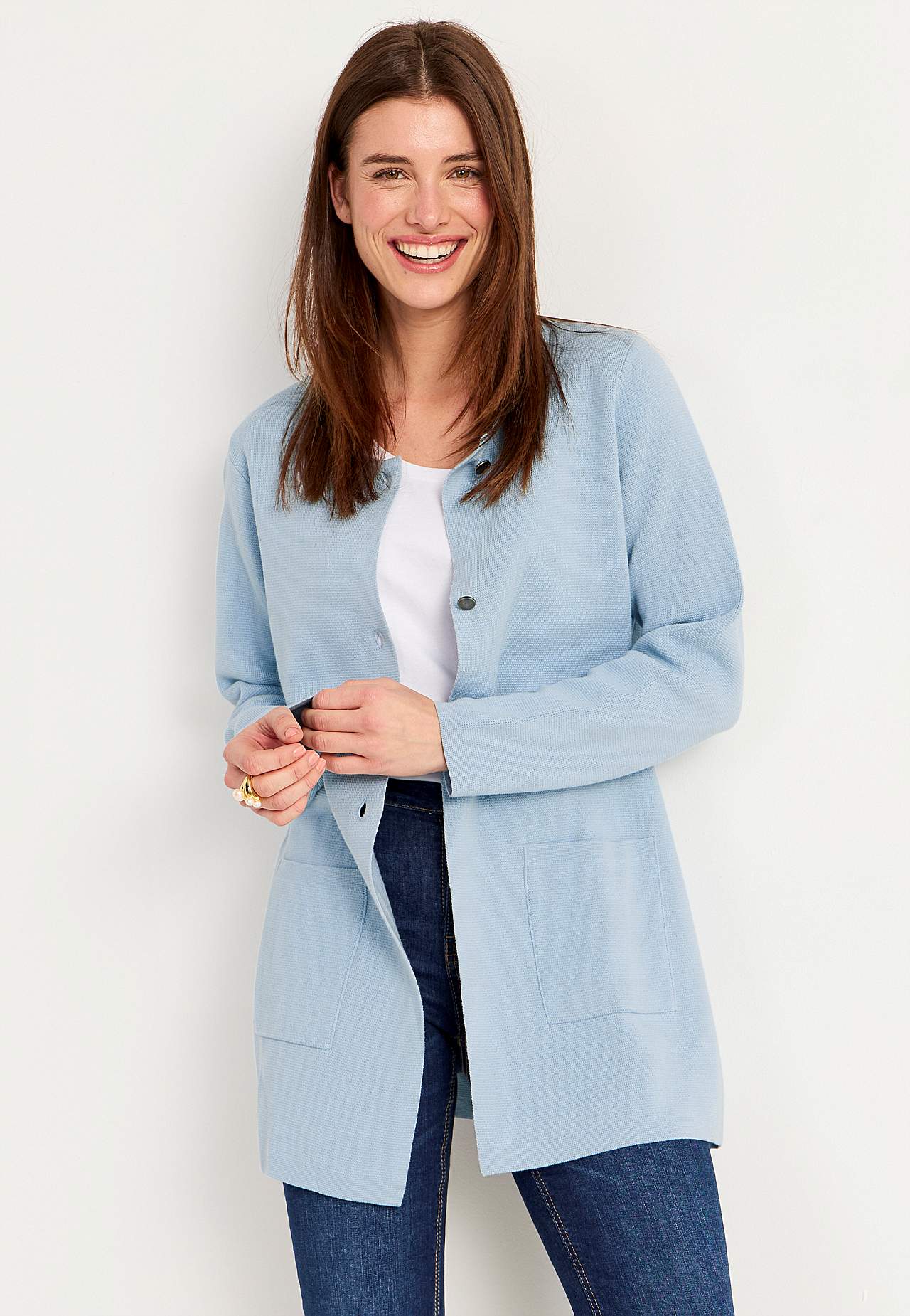 Cardigan i bomuld